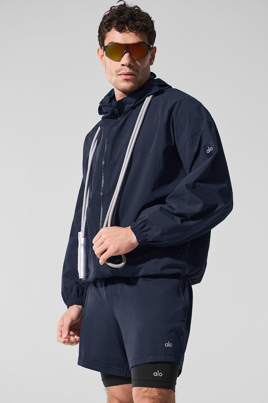 Vantage Nylon Ripstop Track Jacket - Navy--0