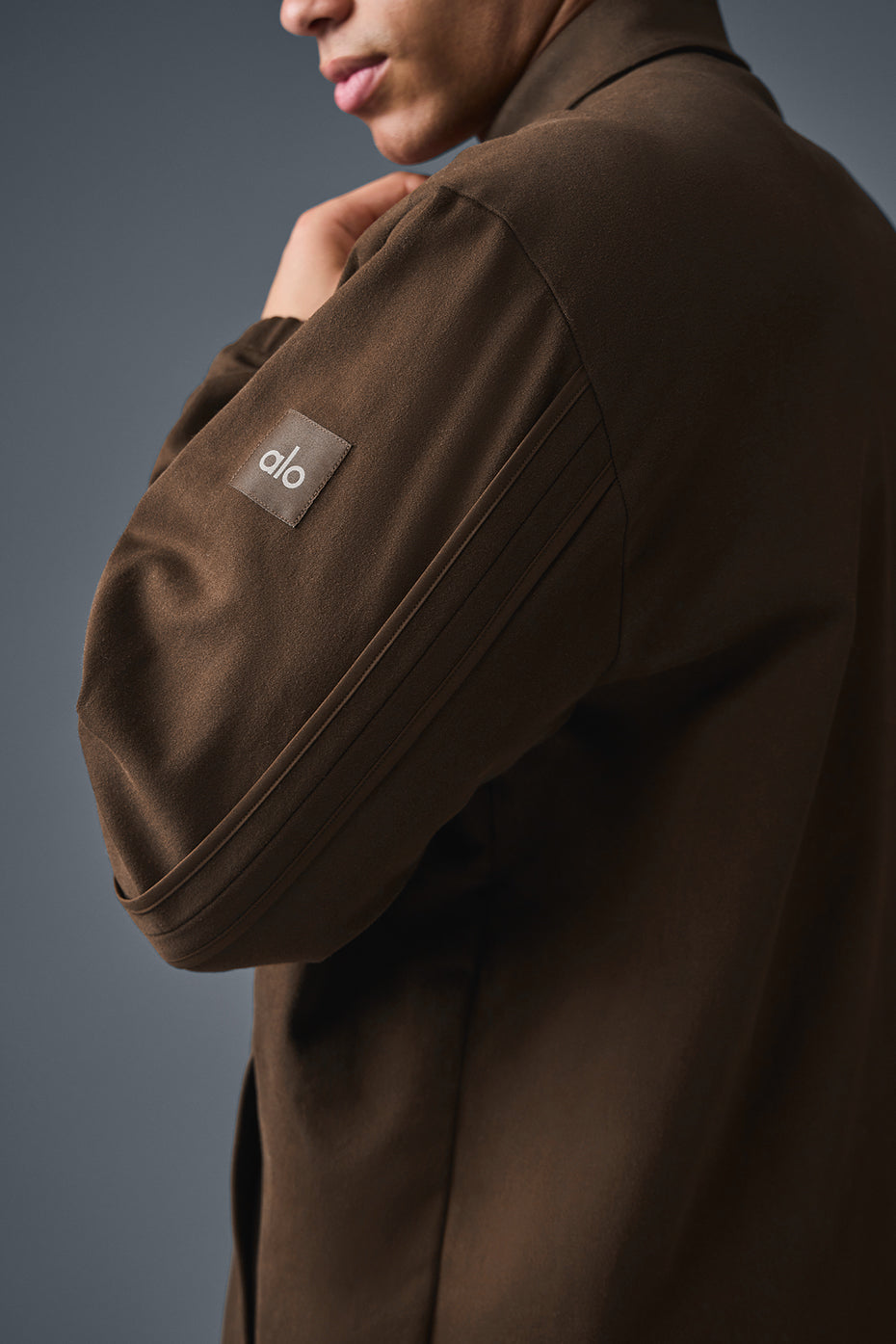 Edition Sueded Jacket - Espresso--2