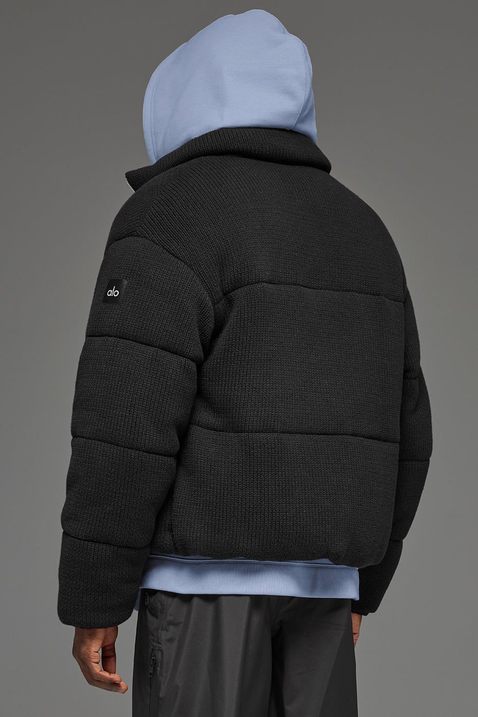 Stage Sweater Puffer - Black--2