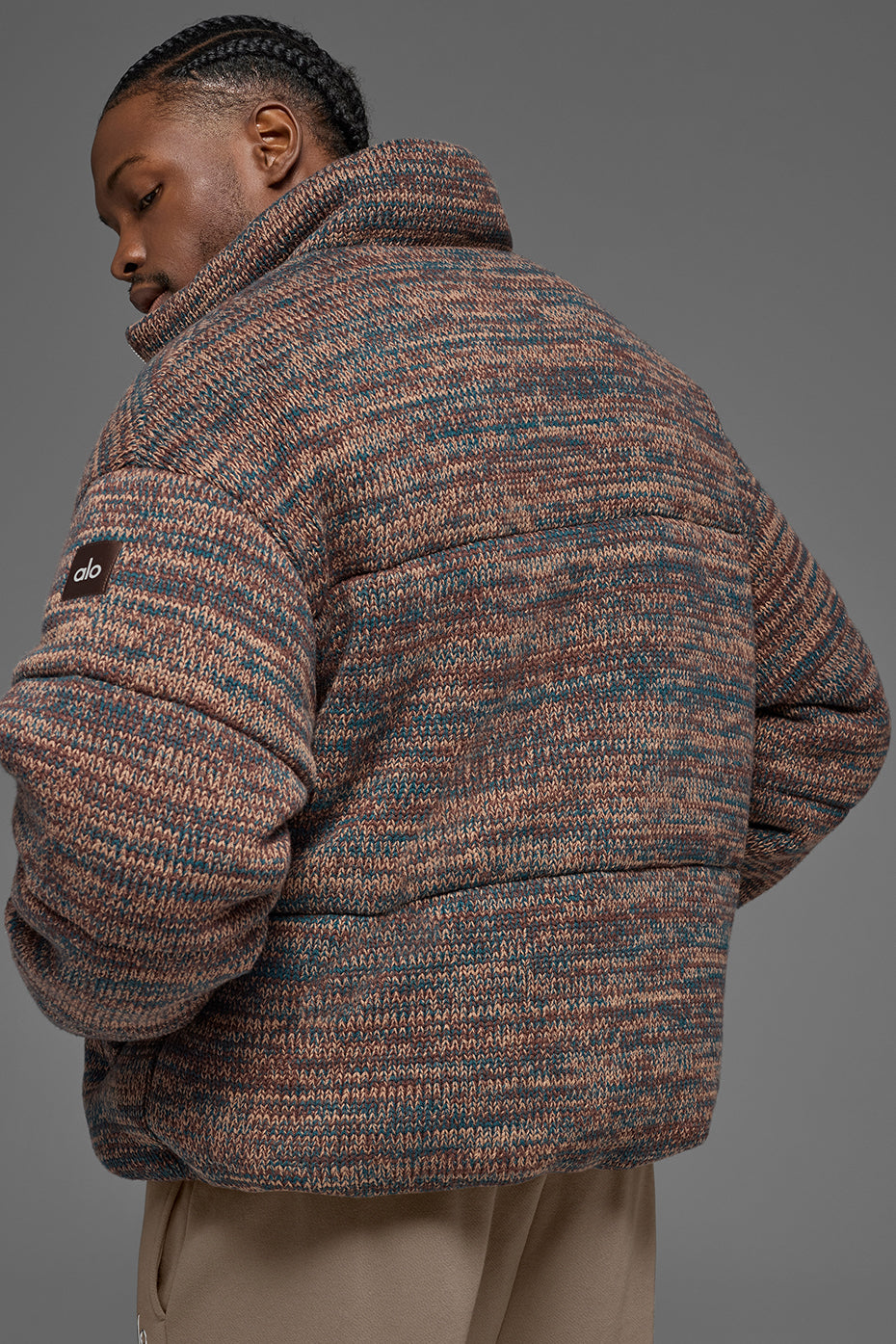 Stage Sweater Puffer - Brown Multi--1