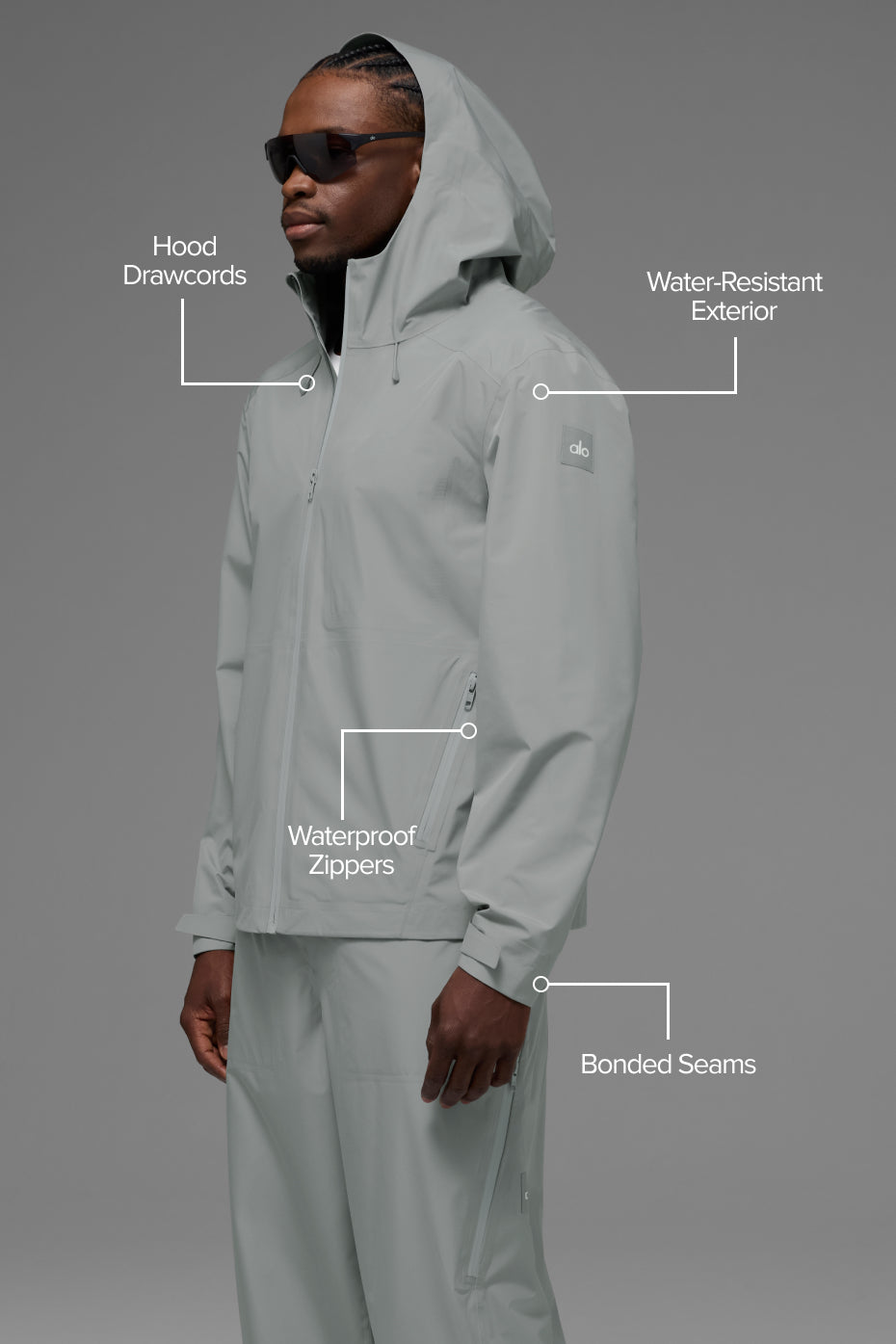 Alpha Shell Jacket - Lunar Grey--1