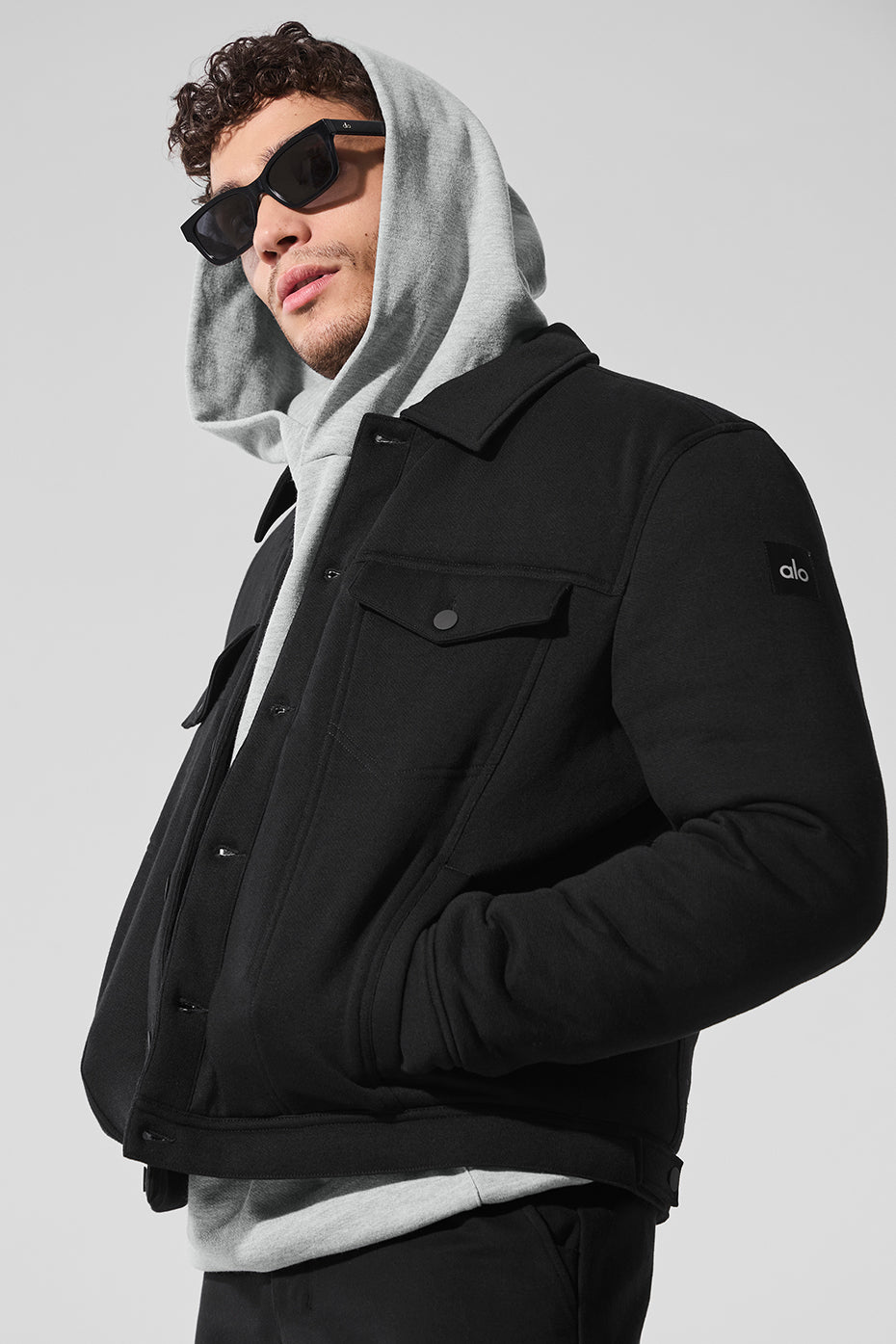 Ease Trucker Jacket - Black--0