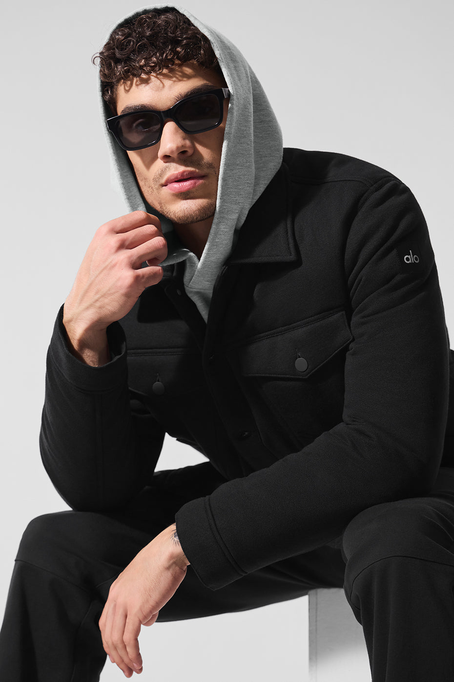 Ease Trucker Jacket - Black--3