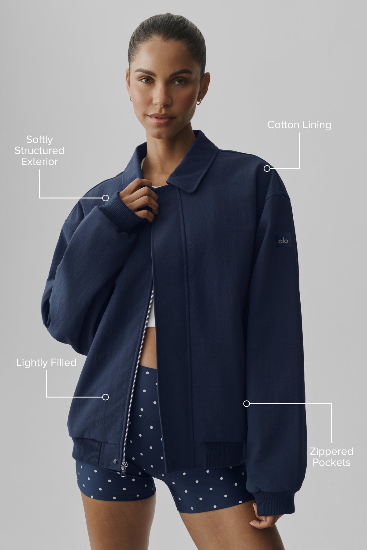 Duality Bomber Jacket - Navy--1