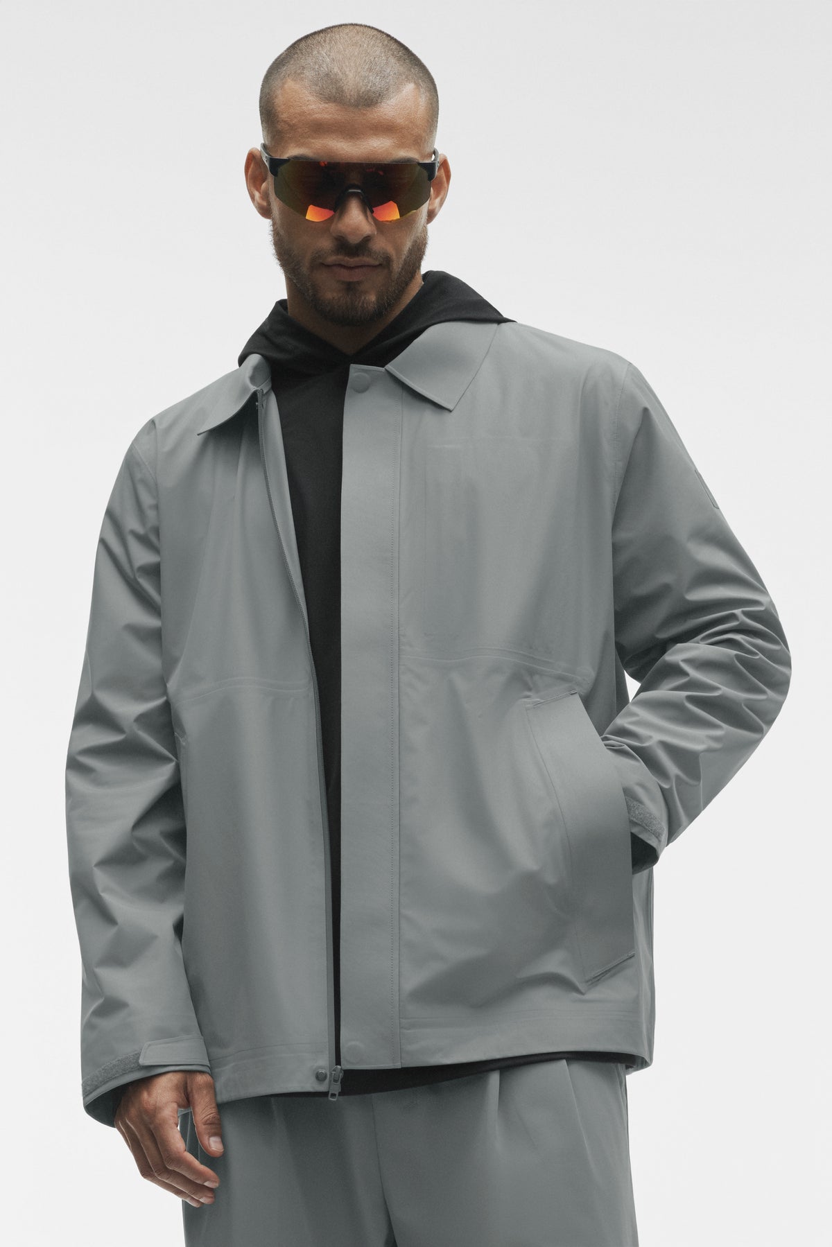 Alpha Shell Overshirt - Monument--1