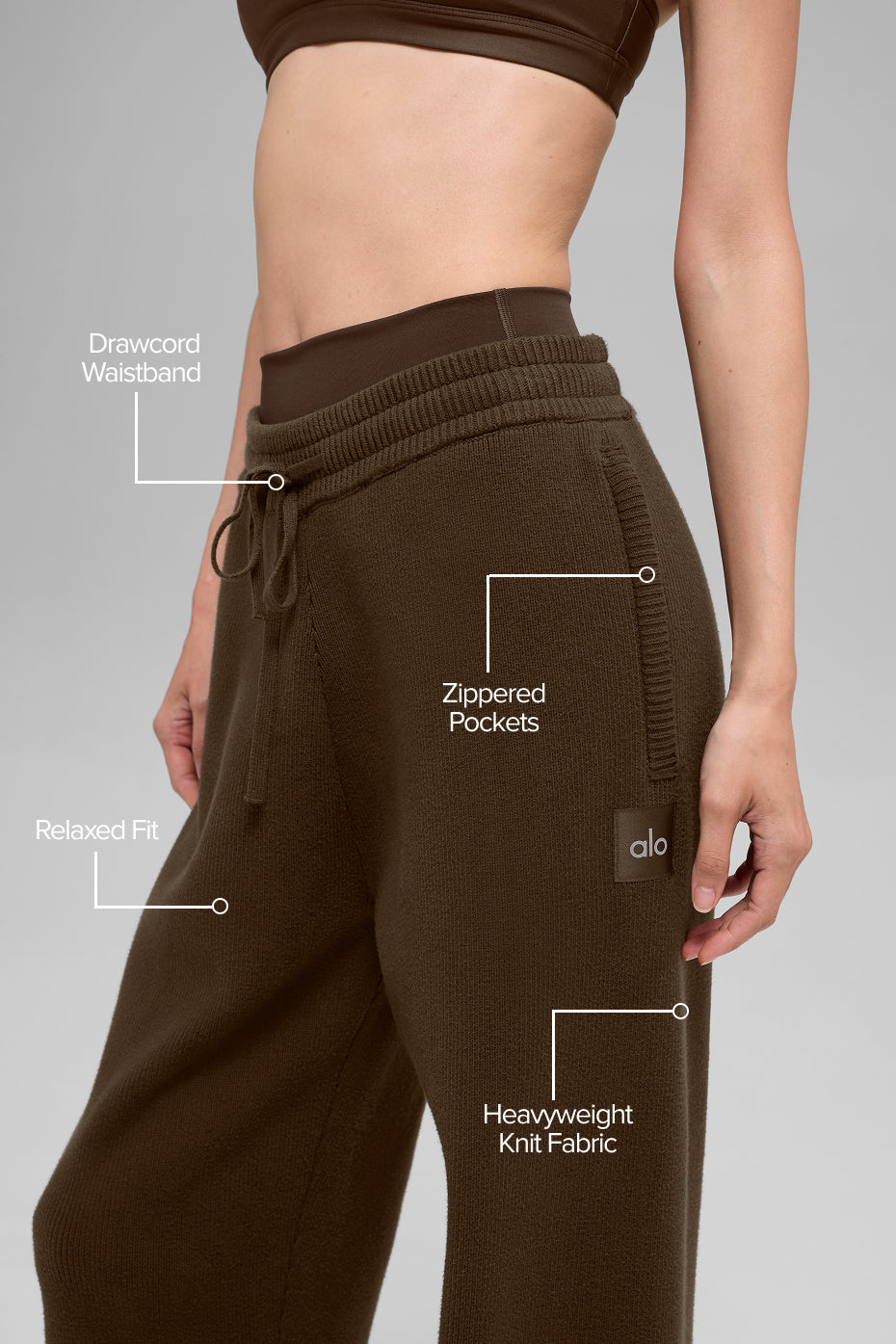 Scholar Straight Leg Sweatpant - Espresso--1