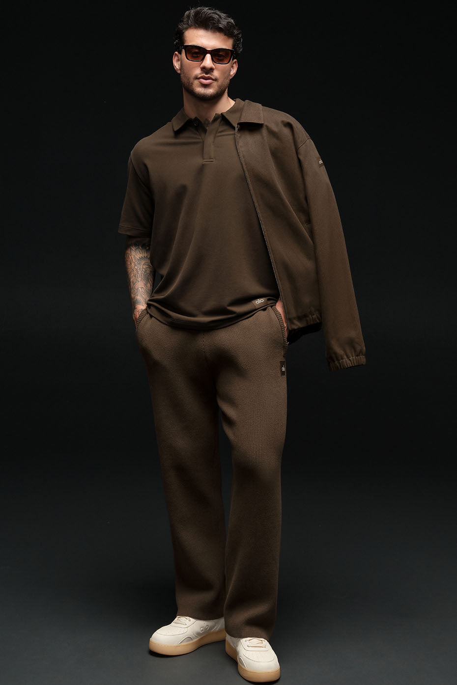 Scholar Straight Leg Sweatpant - Espresso--0