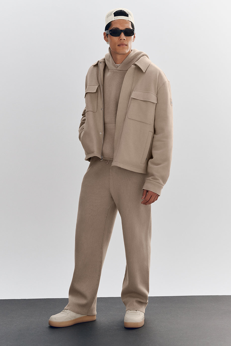 Scholar Straight Leg Sweatpant - Gravel--0
