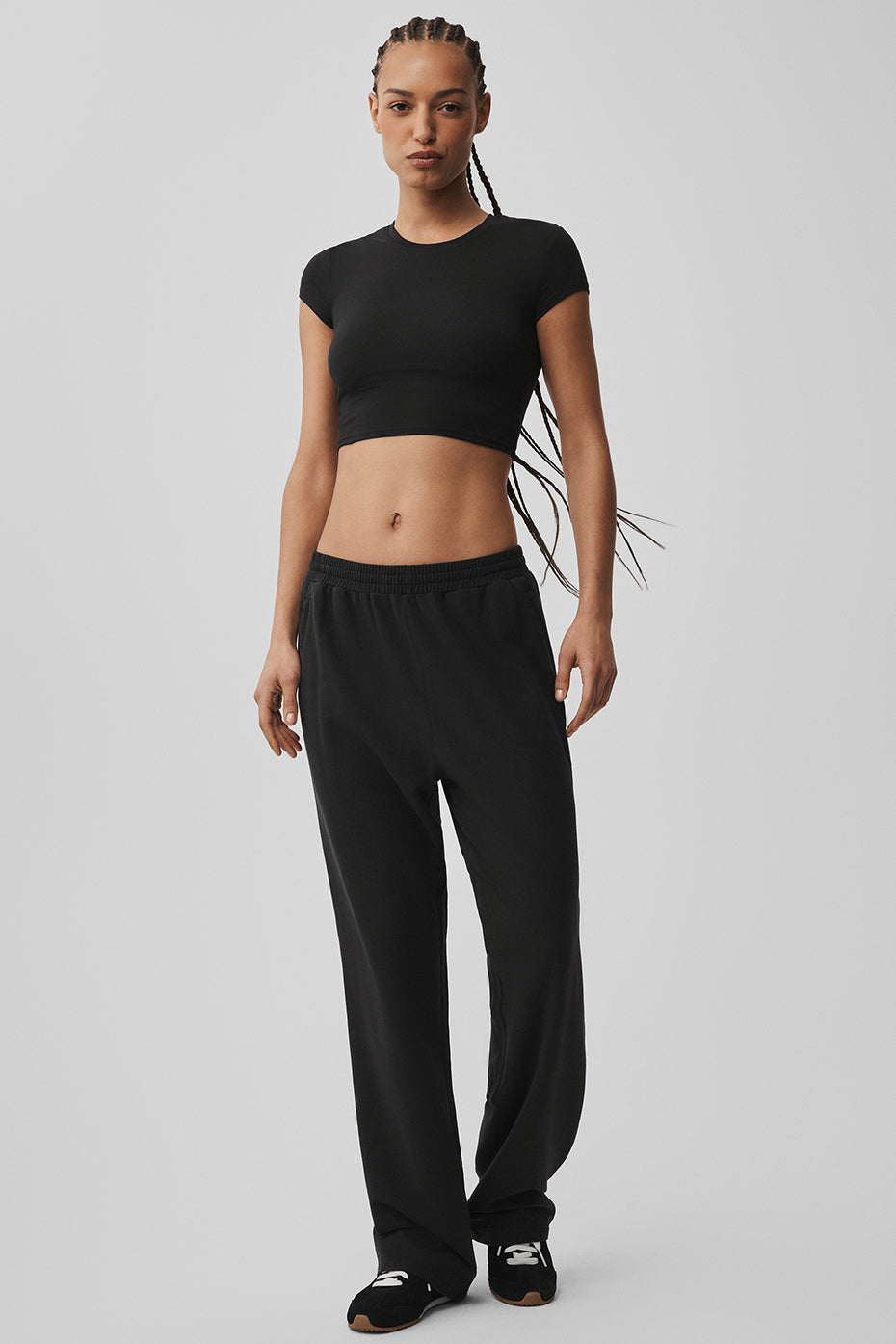 Double Take Straight Leg Pant - Black--0