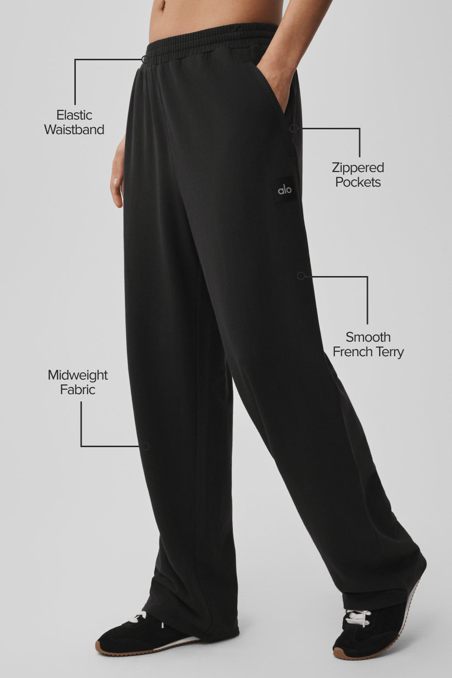 Double Take Straight Leg Pant - Black--1
