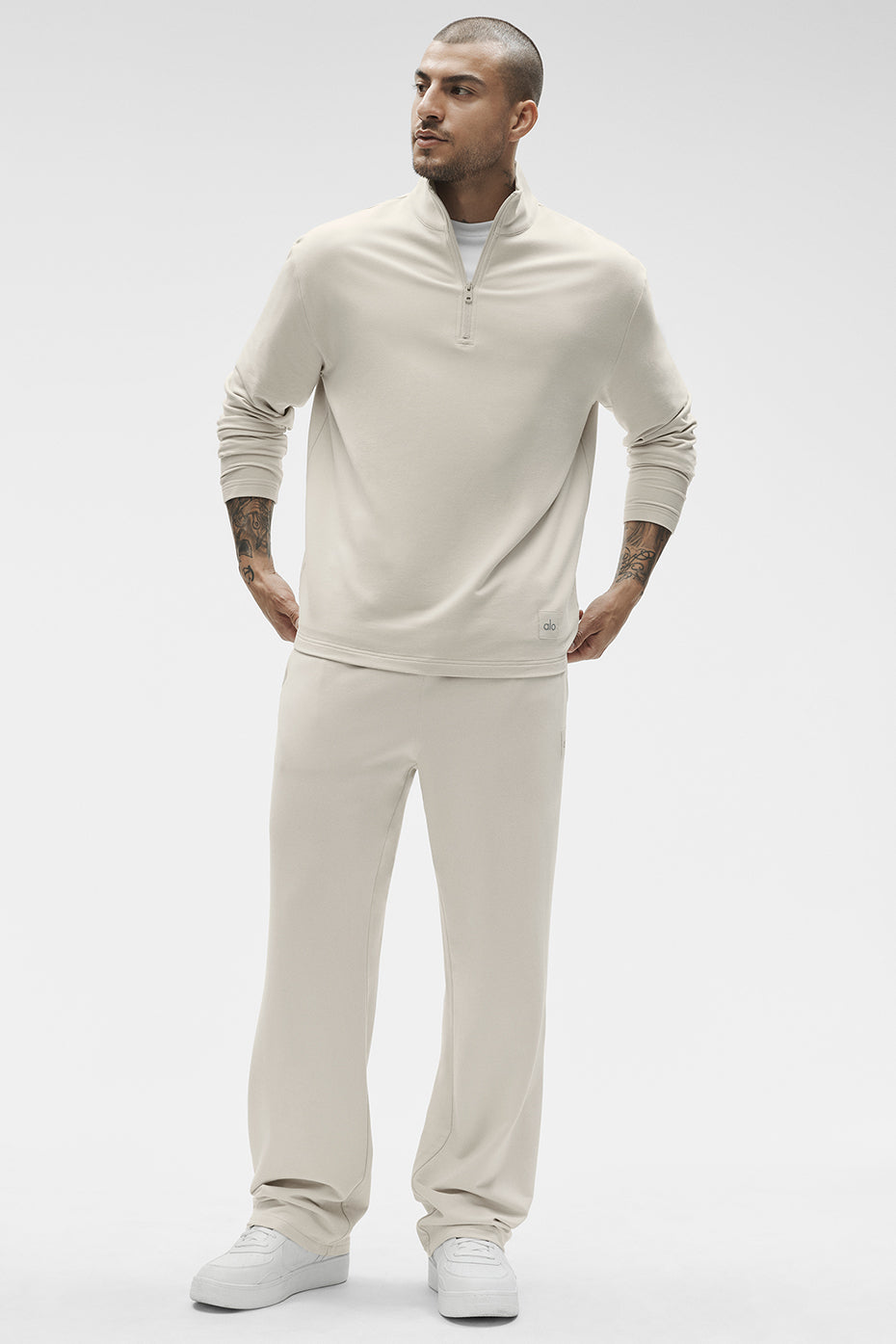 Double Take Straight Leg Pant - Bone--3