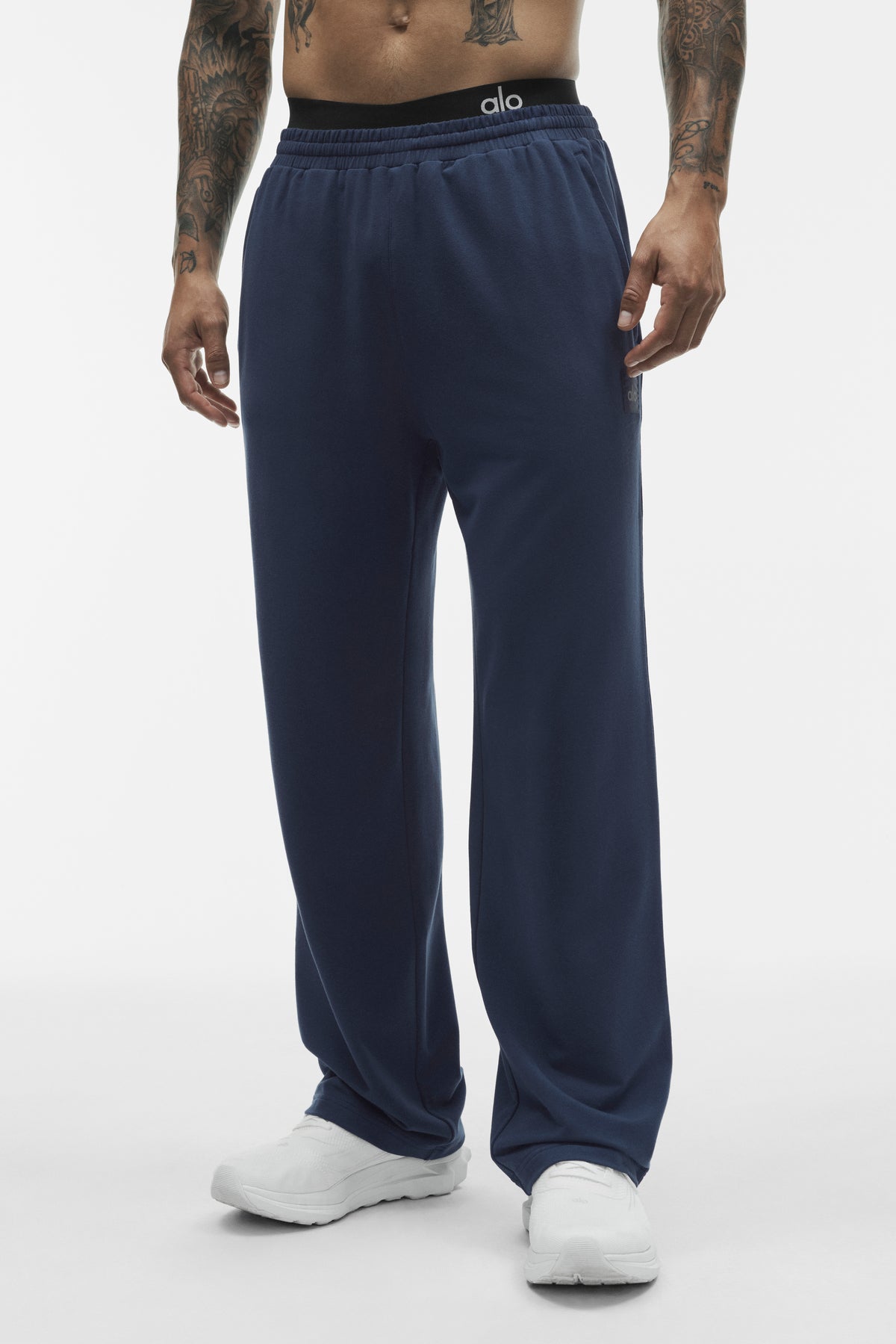 Double Take Straight Leg Pant - Navy--2