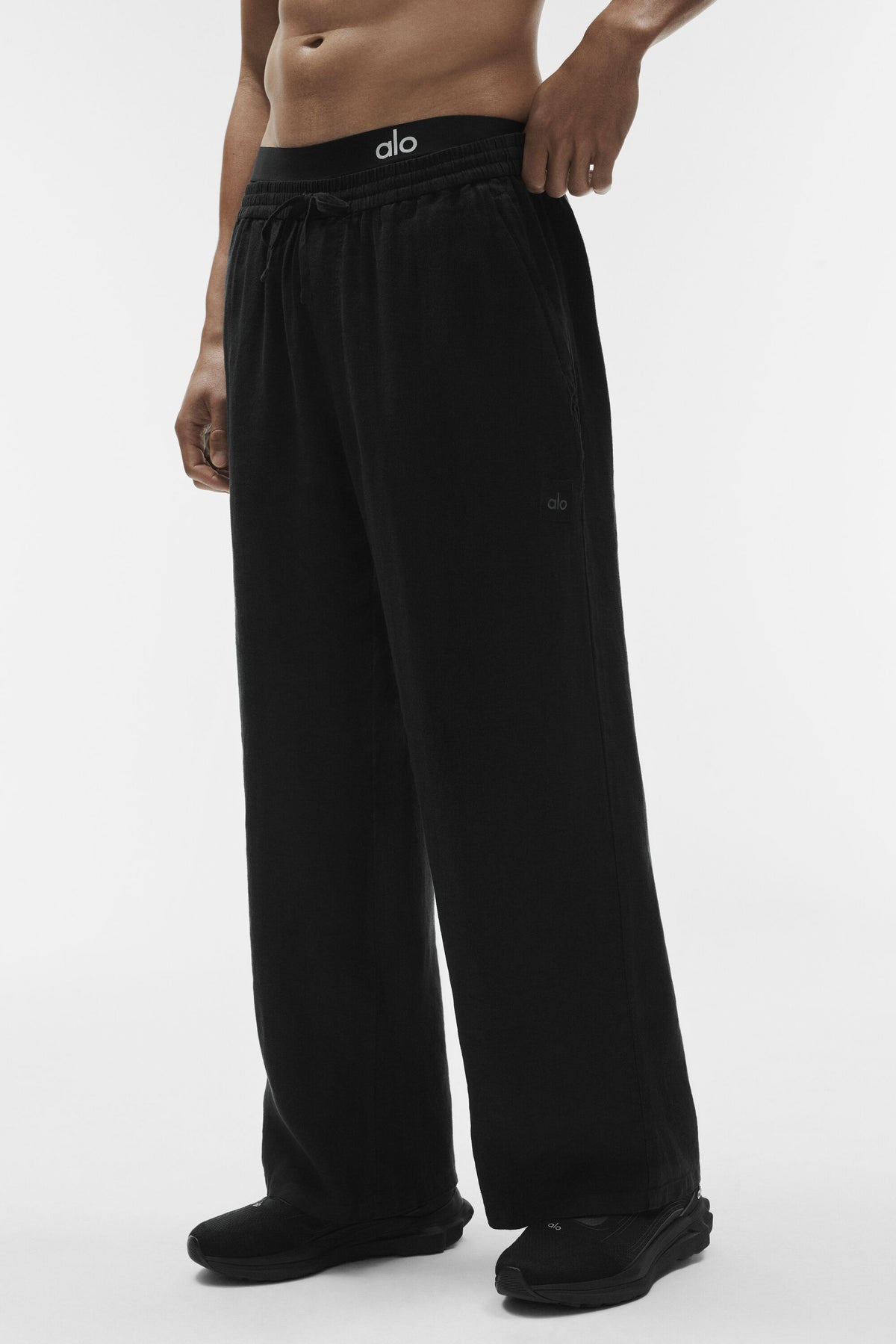 Linen Days Straight Leg Pant - Black--2