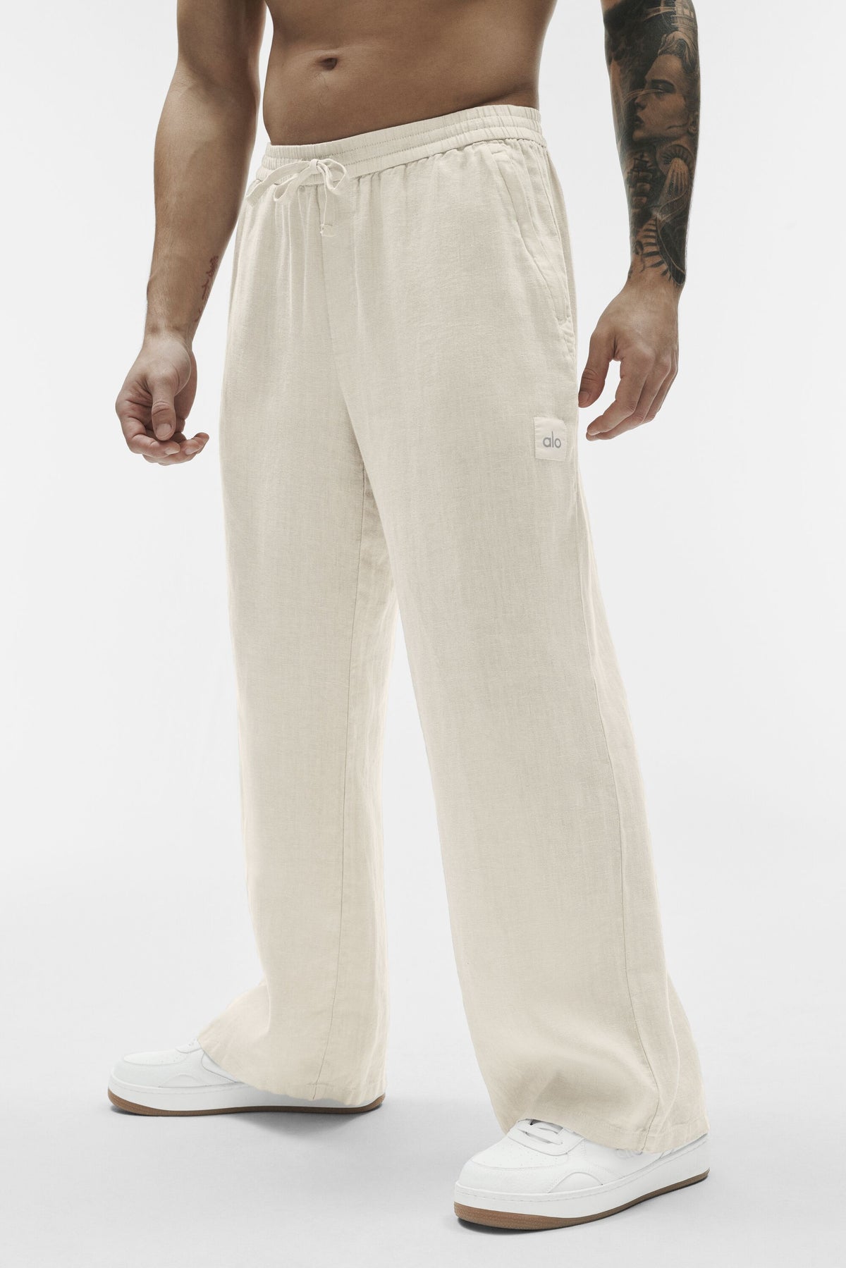 Linen Days Straight Leg Pant - Bone--2