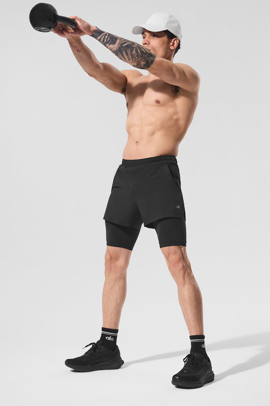 5" Revival 2-In-1 Short - Black/Black--4