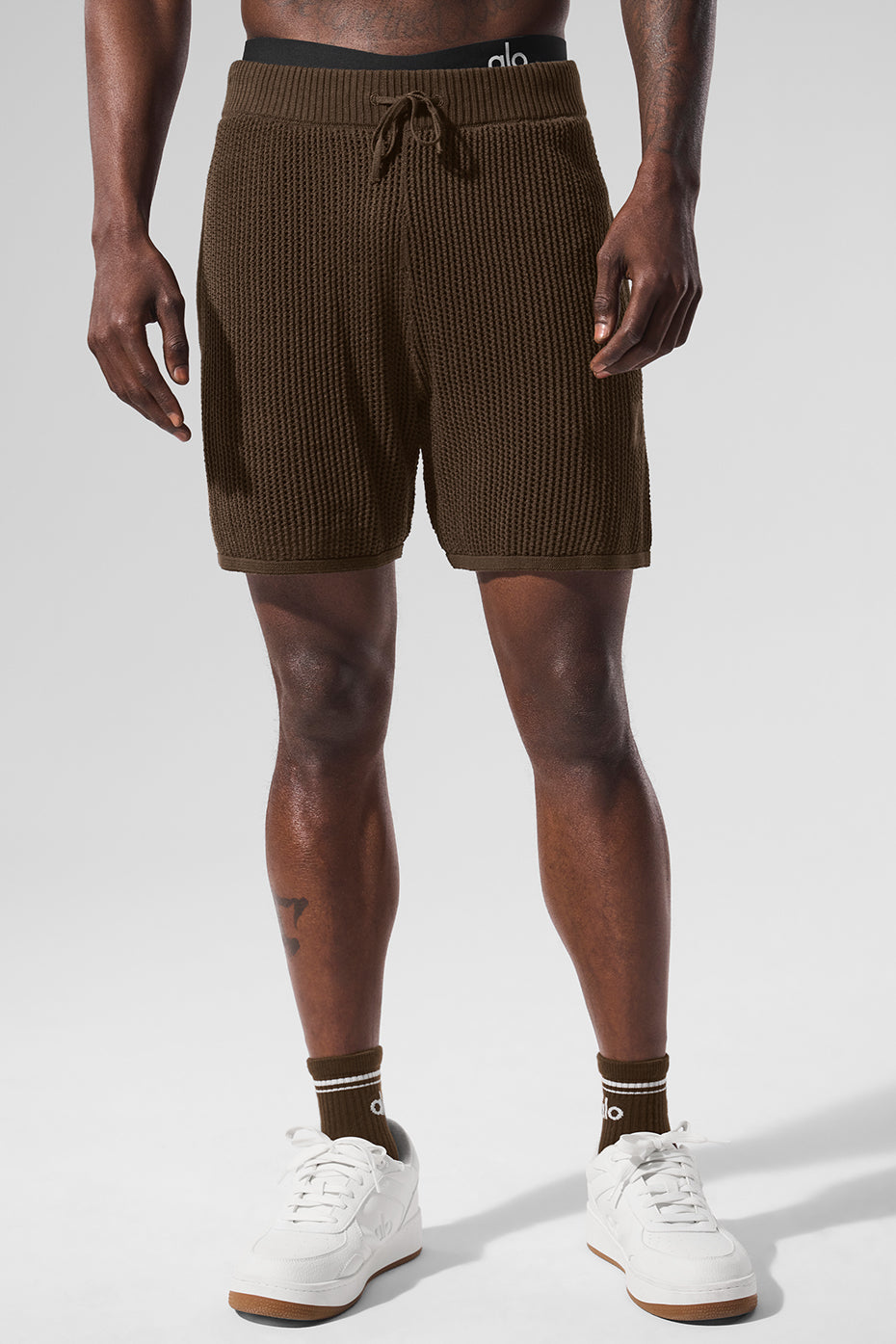 Open-Knit Short - Espresso--0