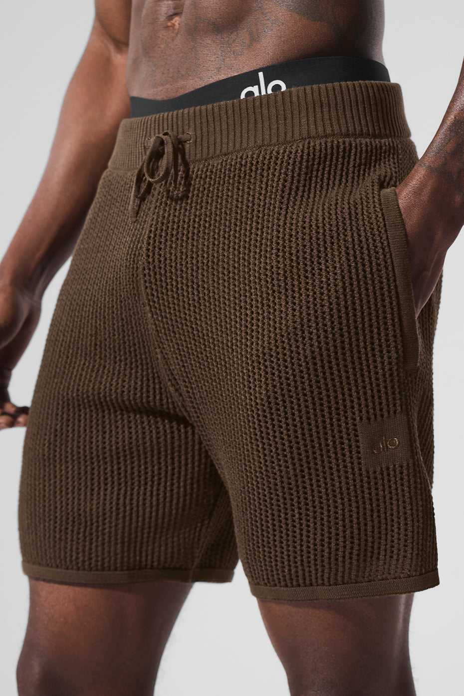 Open-Knit Short - Espresso--1