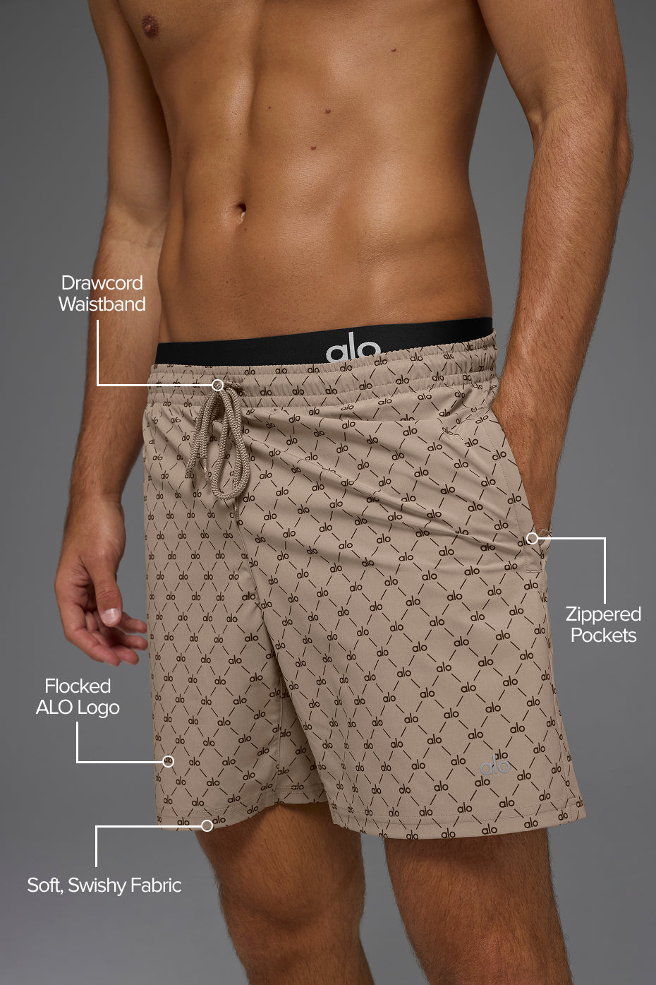 7" Diamond Circuit Short - Gravel/Espresso--1