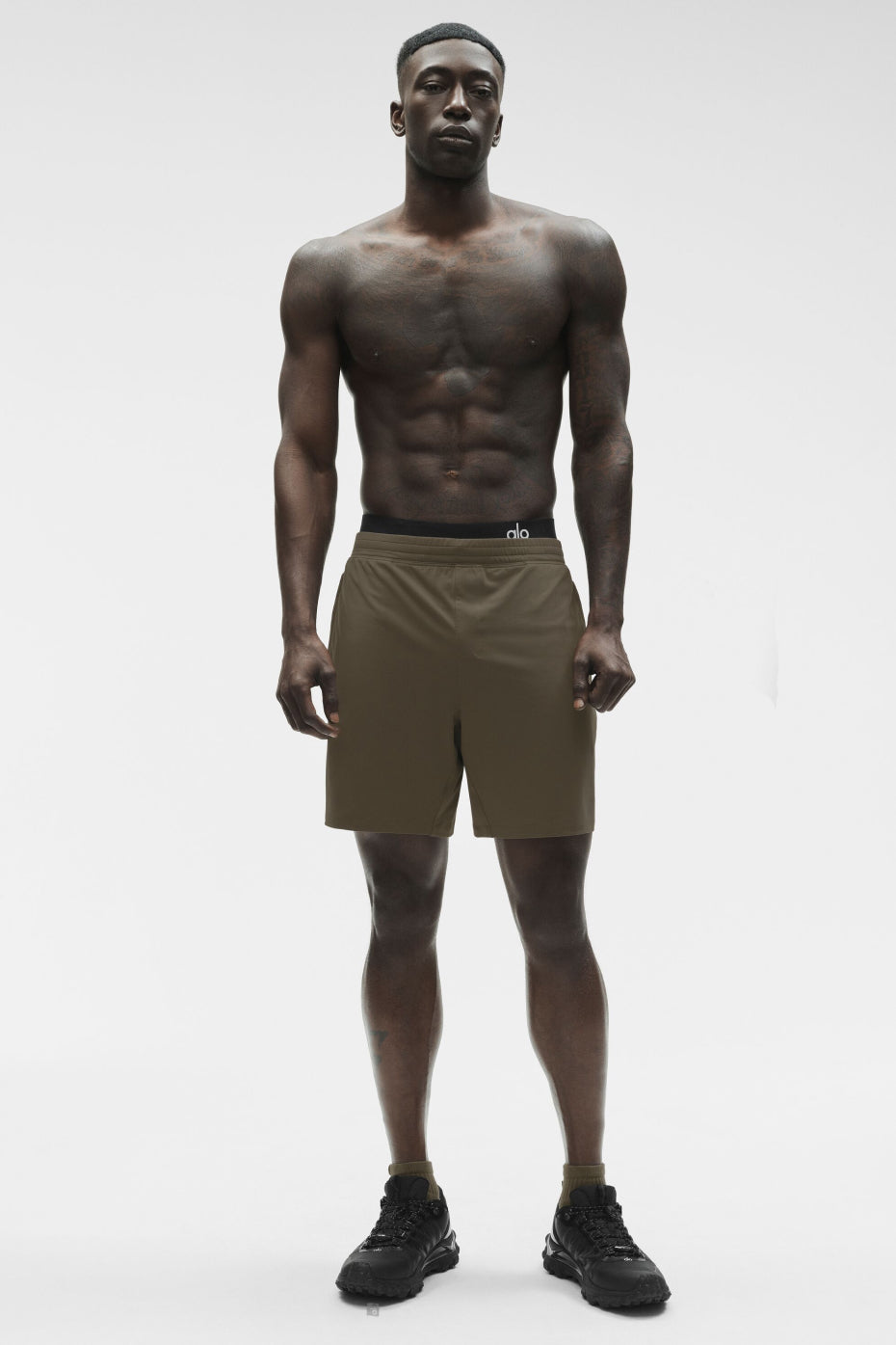 7" Conquer React Performance Short - Olive Tree--4
