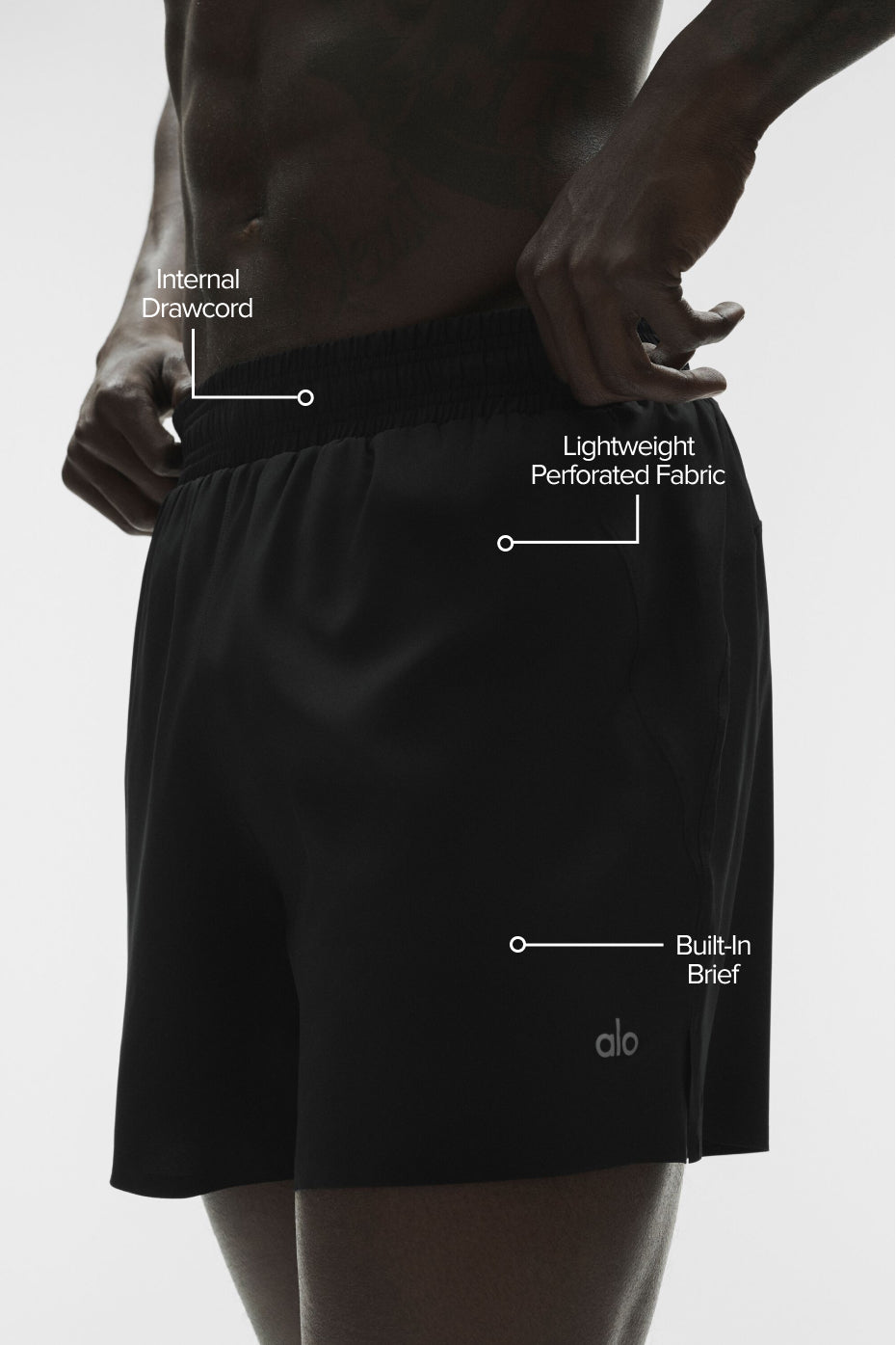 5" Adapt Running Short - Black--1