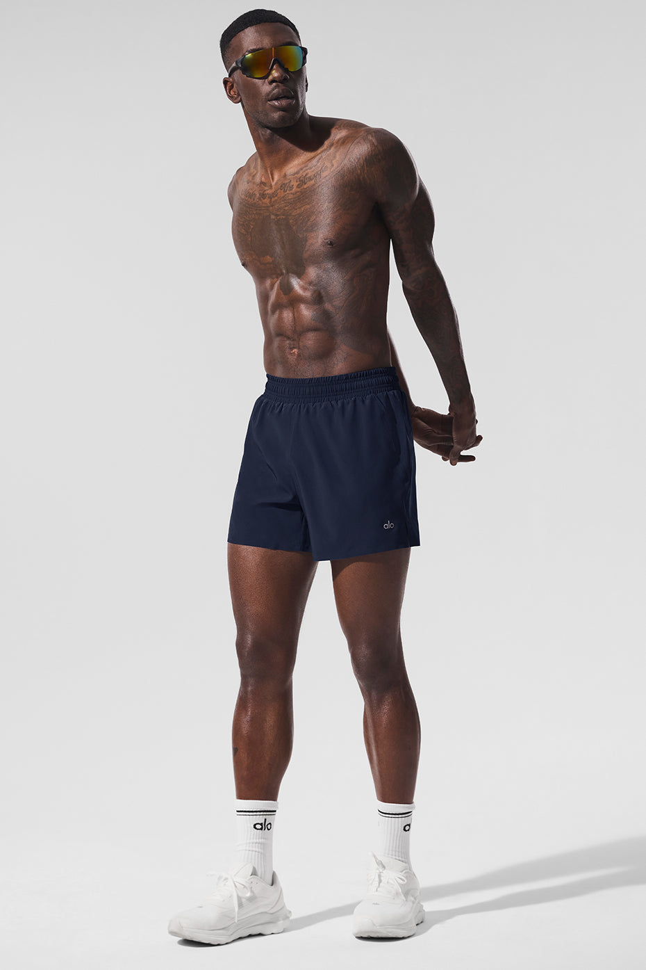 5" Adapt Running Short - Navy--0