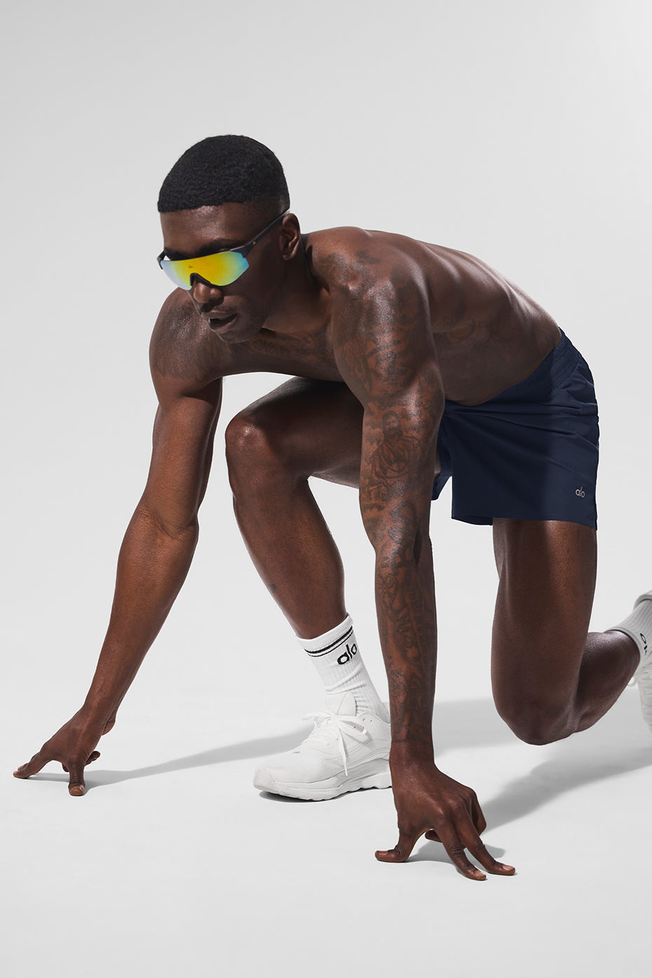 5" Adapt Running Short - Navy--4