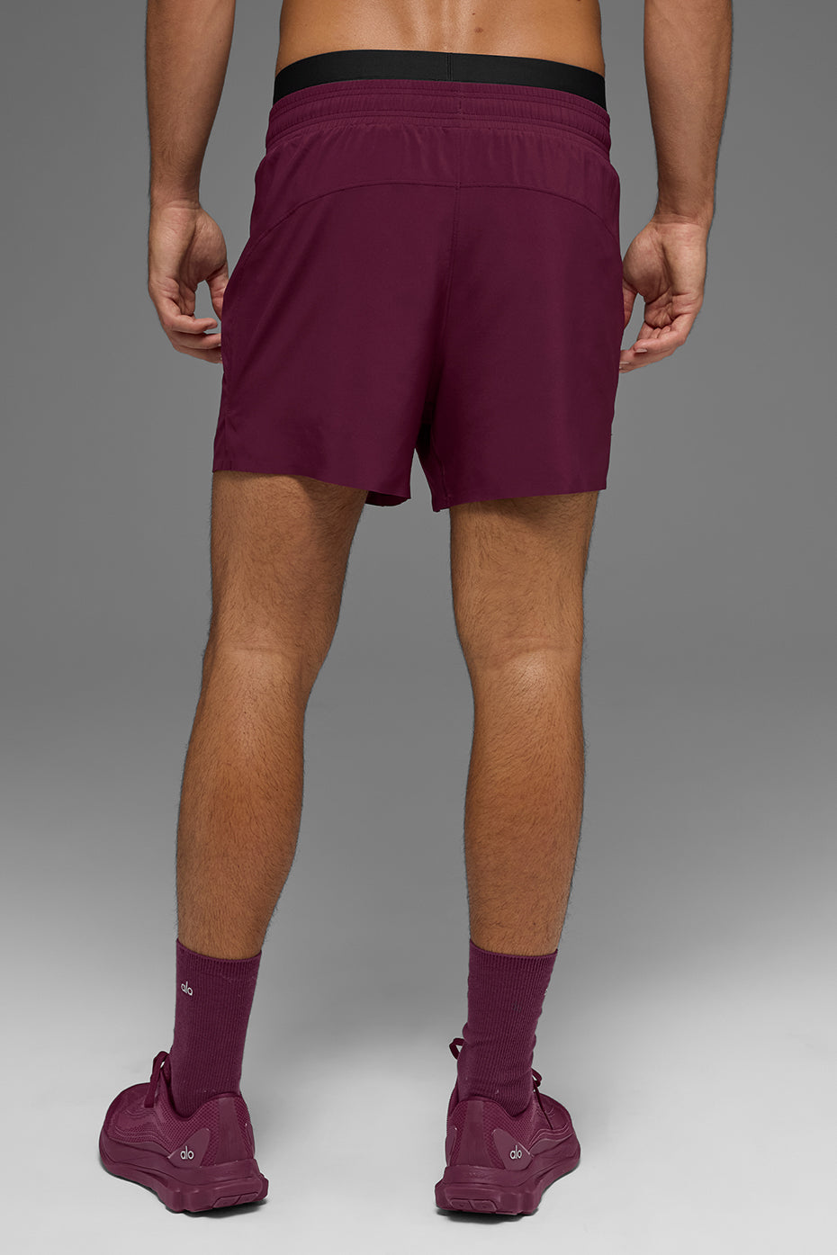5" Adapt Running Short - Burgundy--2