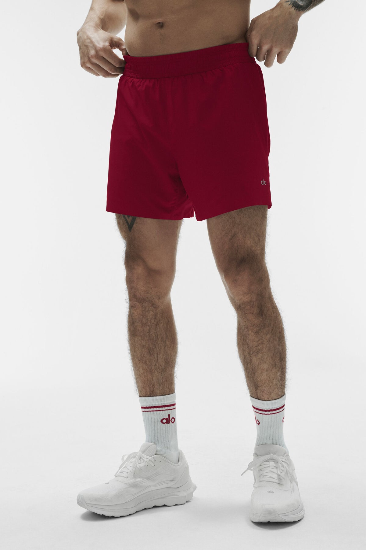5" Adapt Running Short - Garnet--2