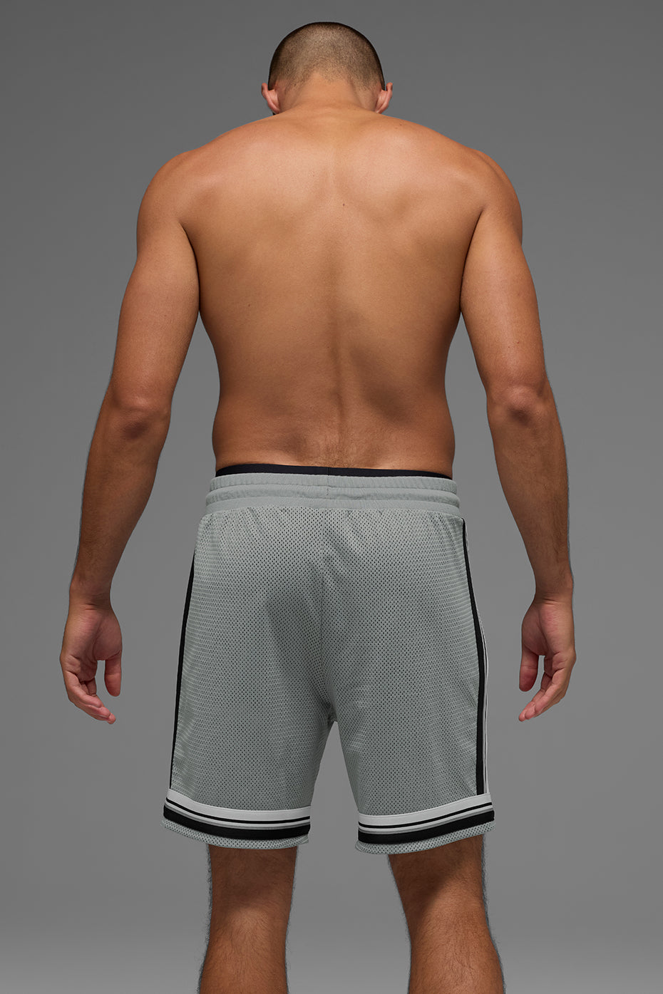 7" Key Mesh Basketball Short - Lunar Grey--2
