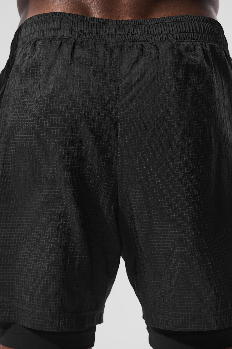 5" Game Time Ripstop 2-In-1 Short - Black/Black--3