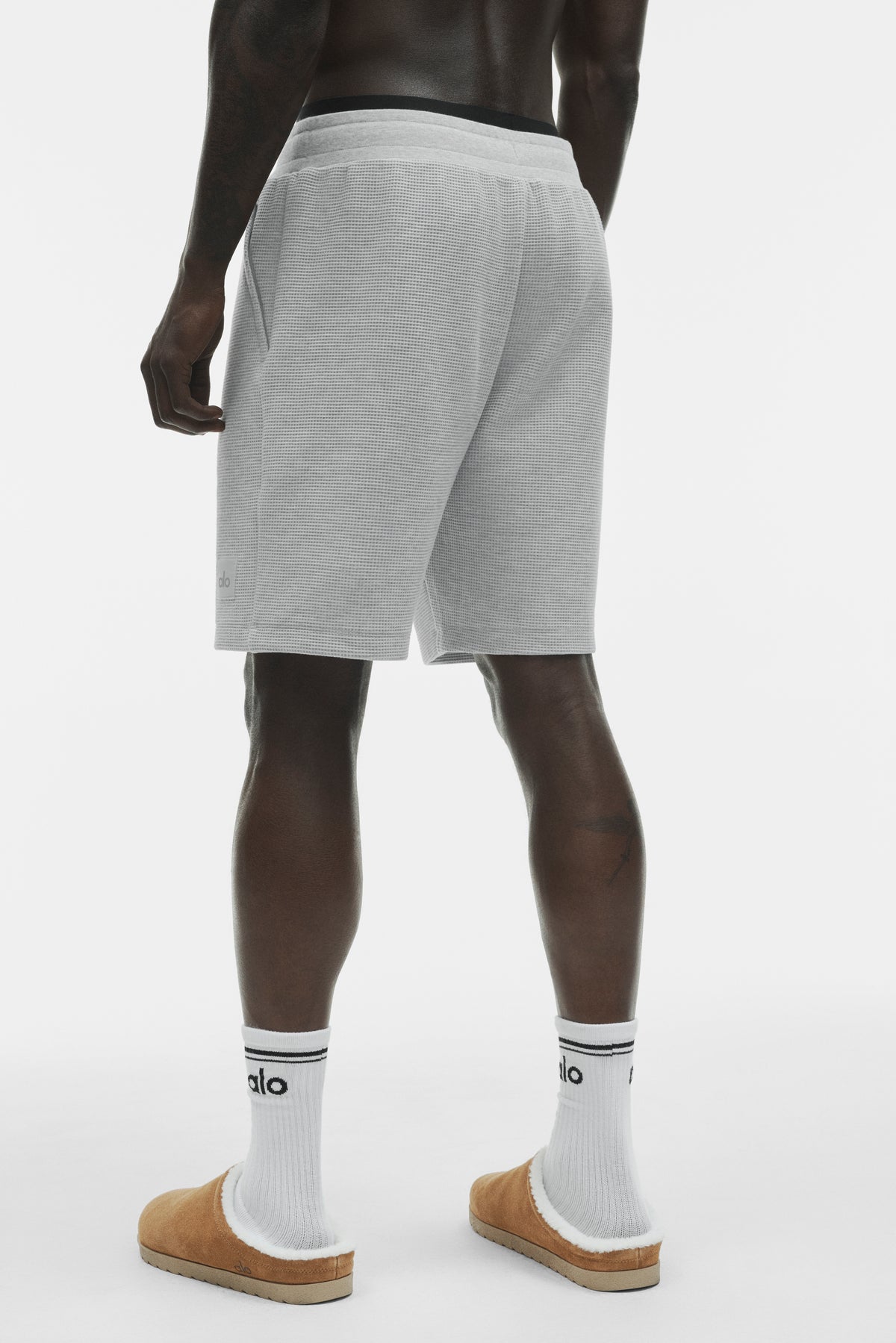 7" Waffle Lounge Short - Athletic Heather Grey--3