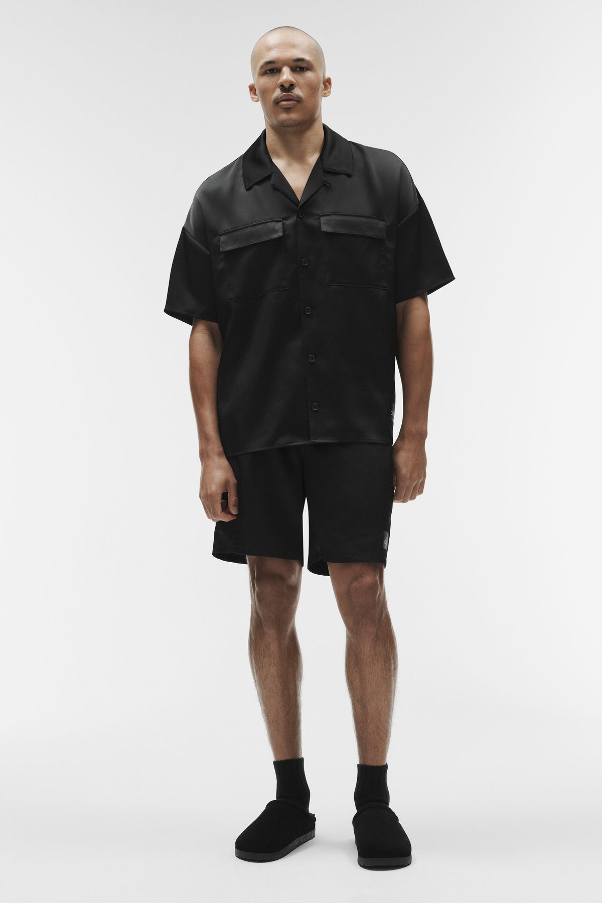 7" Satin Horizon Short - Black--4