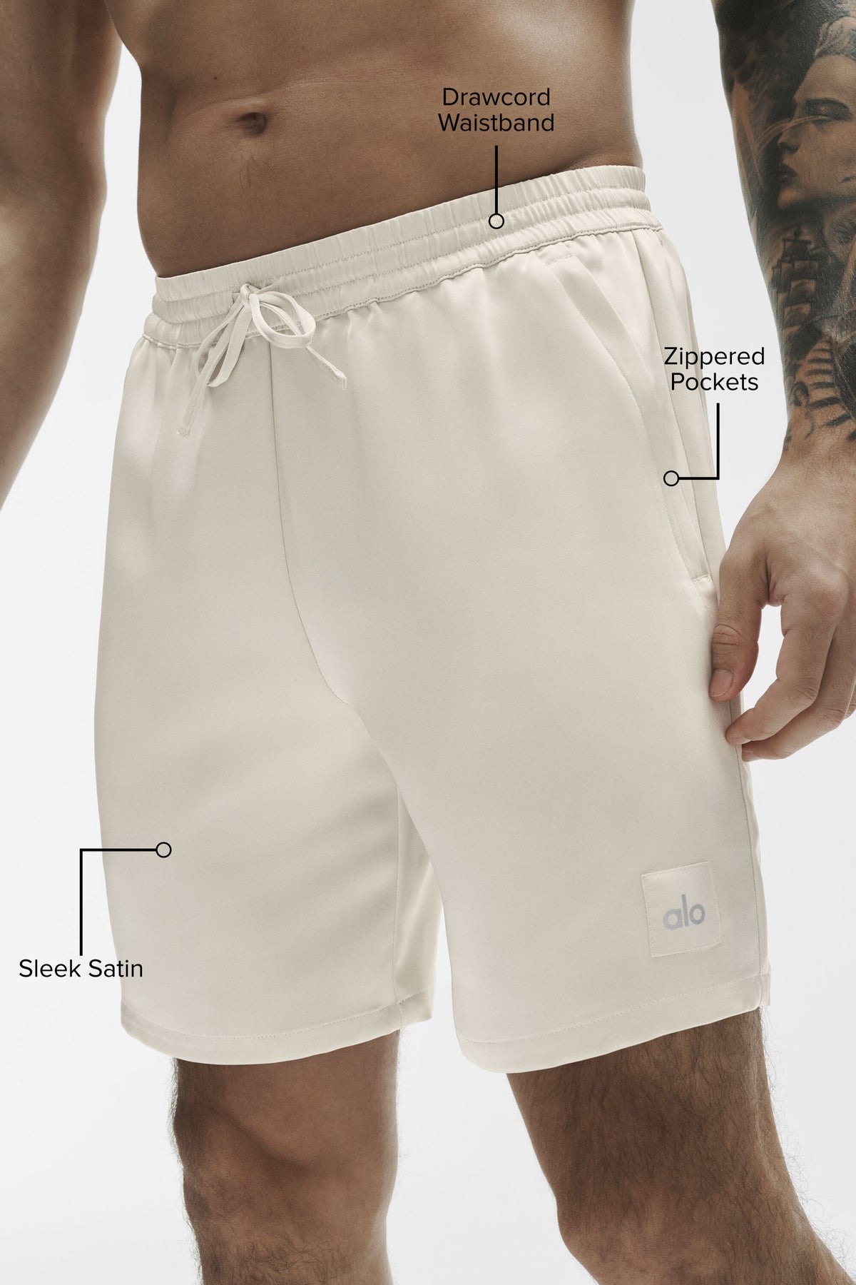 7" Satin Horizon Short - Bone--1