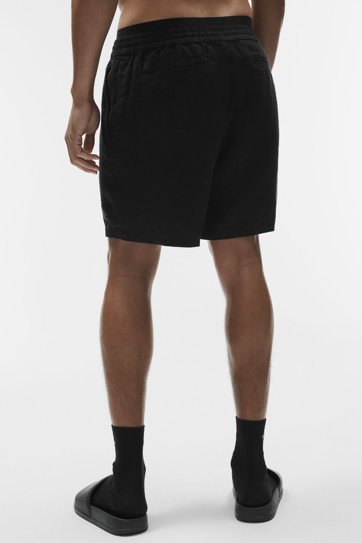 7" Linen Days Short - Black--2