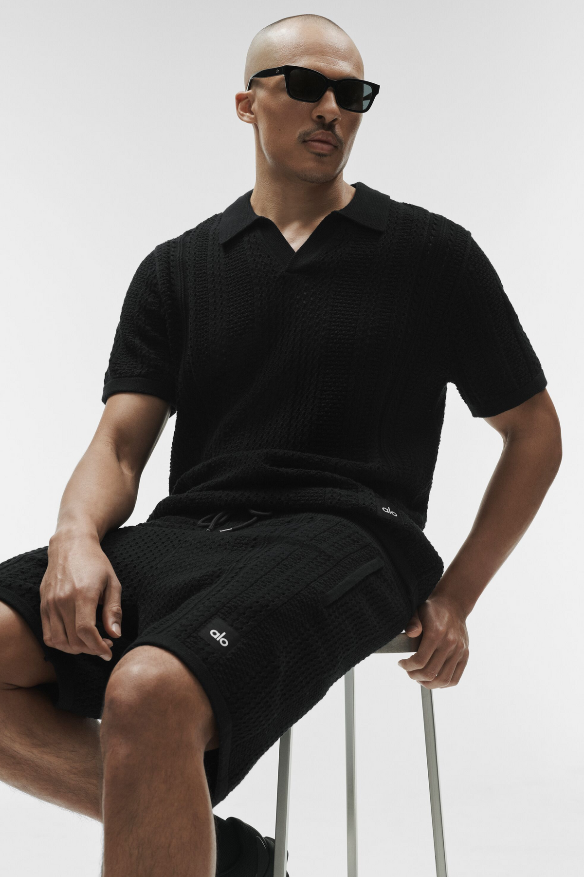 7" Coastline Knit Short - Black--4