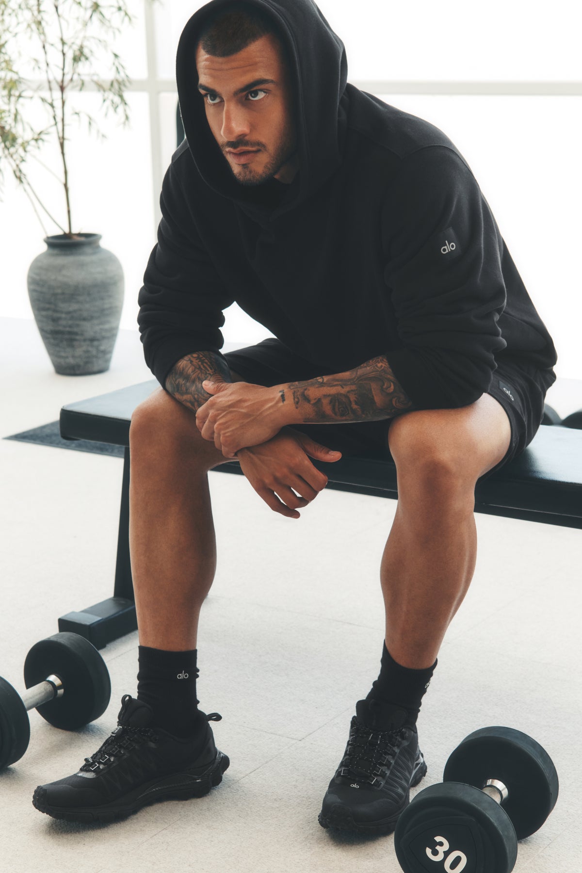 Renown Heavy Weight Hoodie - Black--0