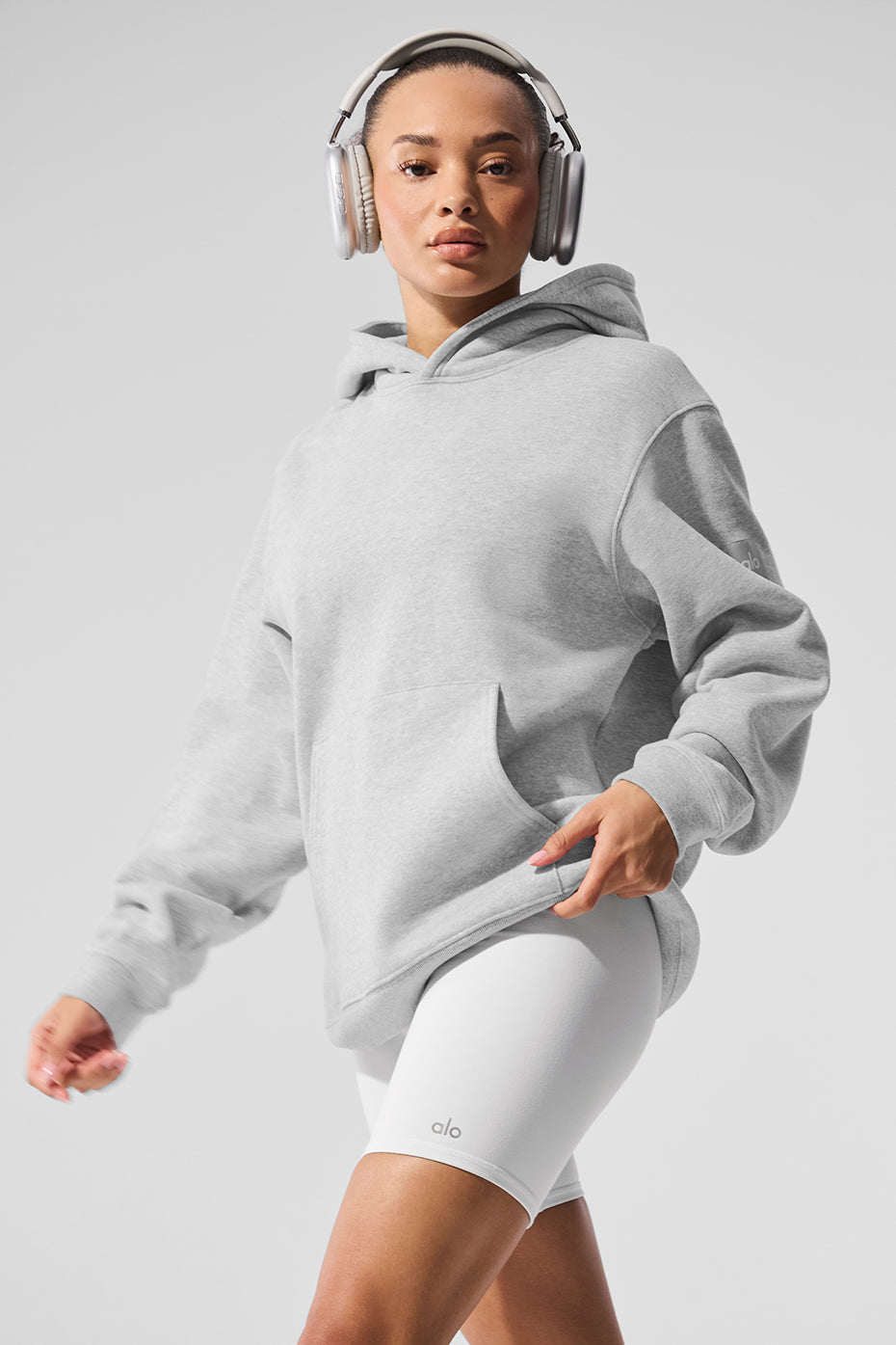 Renown Heavy Weight Hoodie - Athletic Heather Grey--0