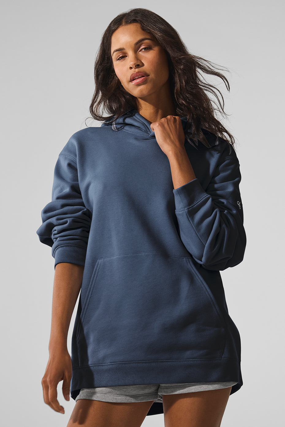 Renown Heavy Weight Hoodie - Bluestone--0