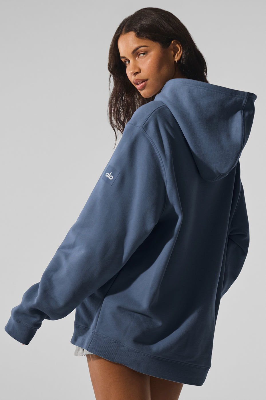 Renown Heavy Weight Hoodie - Bluestone--2