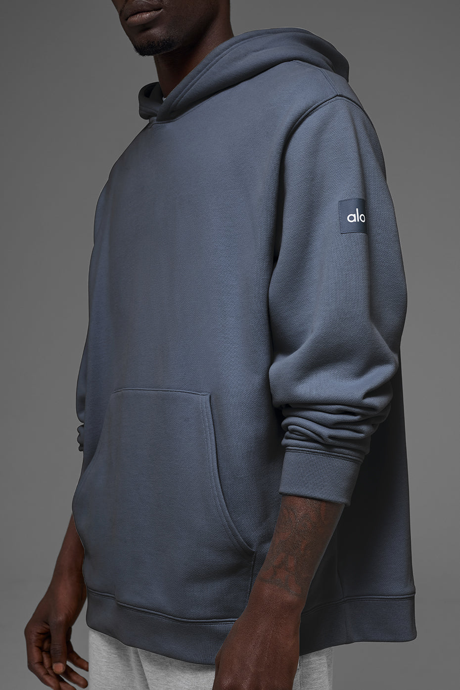 Renown Heavy Weight Hoodie - Bluestone--1