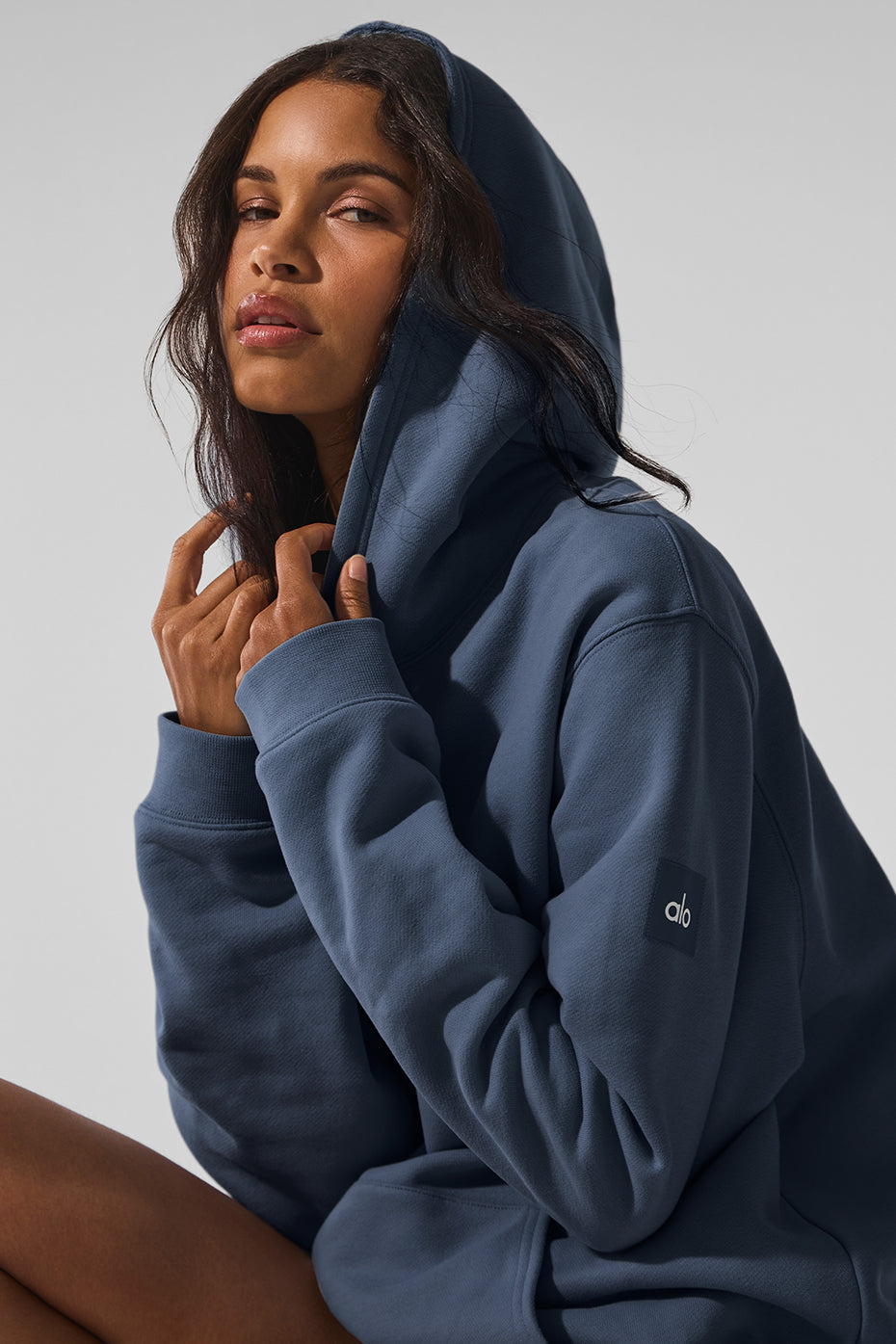 Renown Heavy Weight Hoodie - Bluestone--1