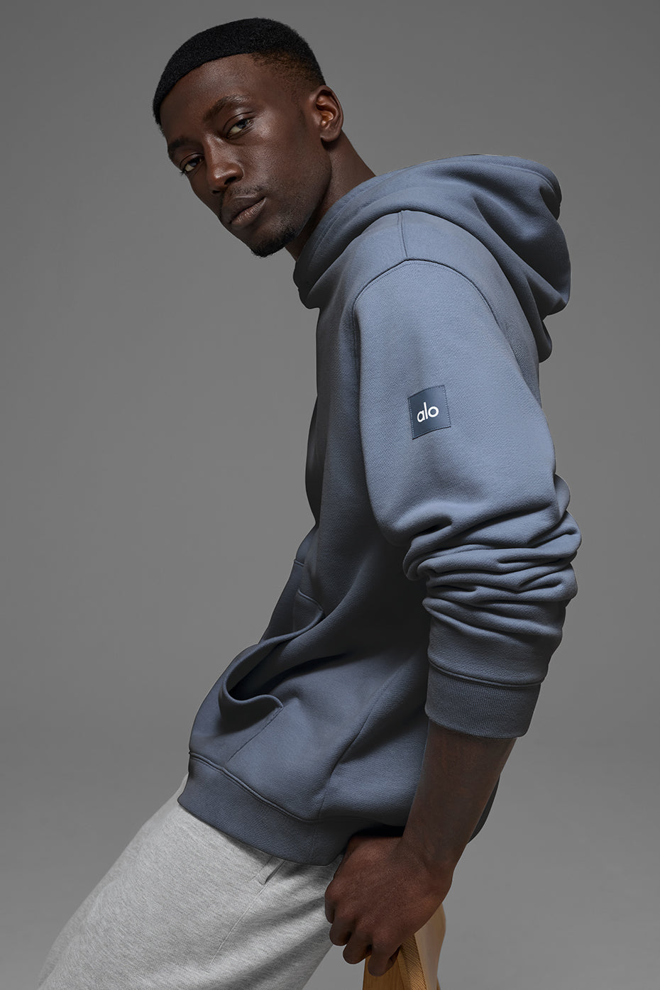 Renown Heavy Weight Hoodie - Bluestone--3