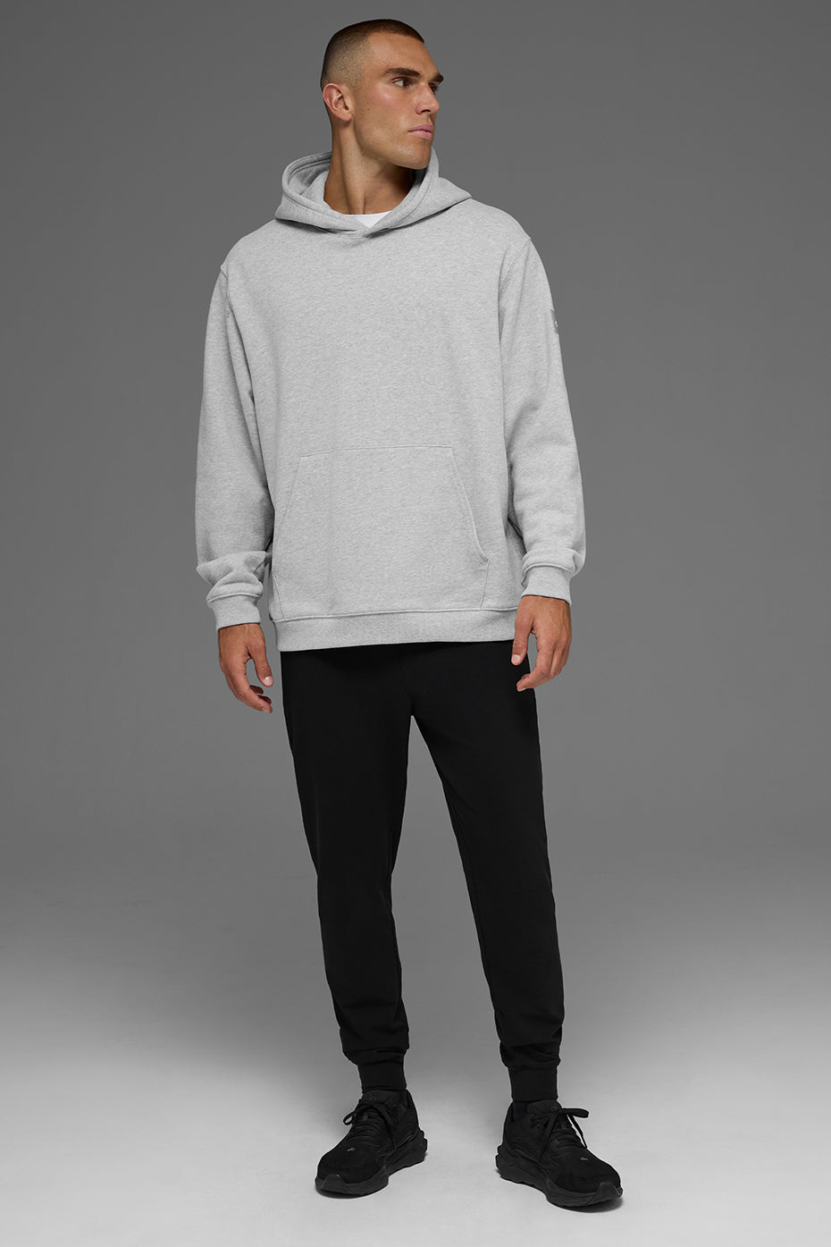 Renown Heavy Weight Hoodie - Athletic Heather Grey--5