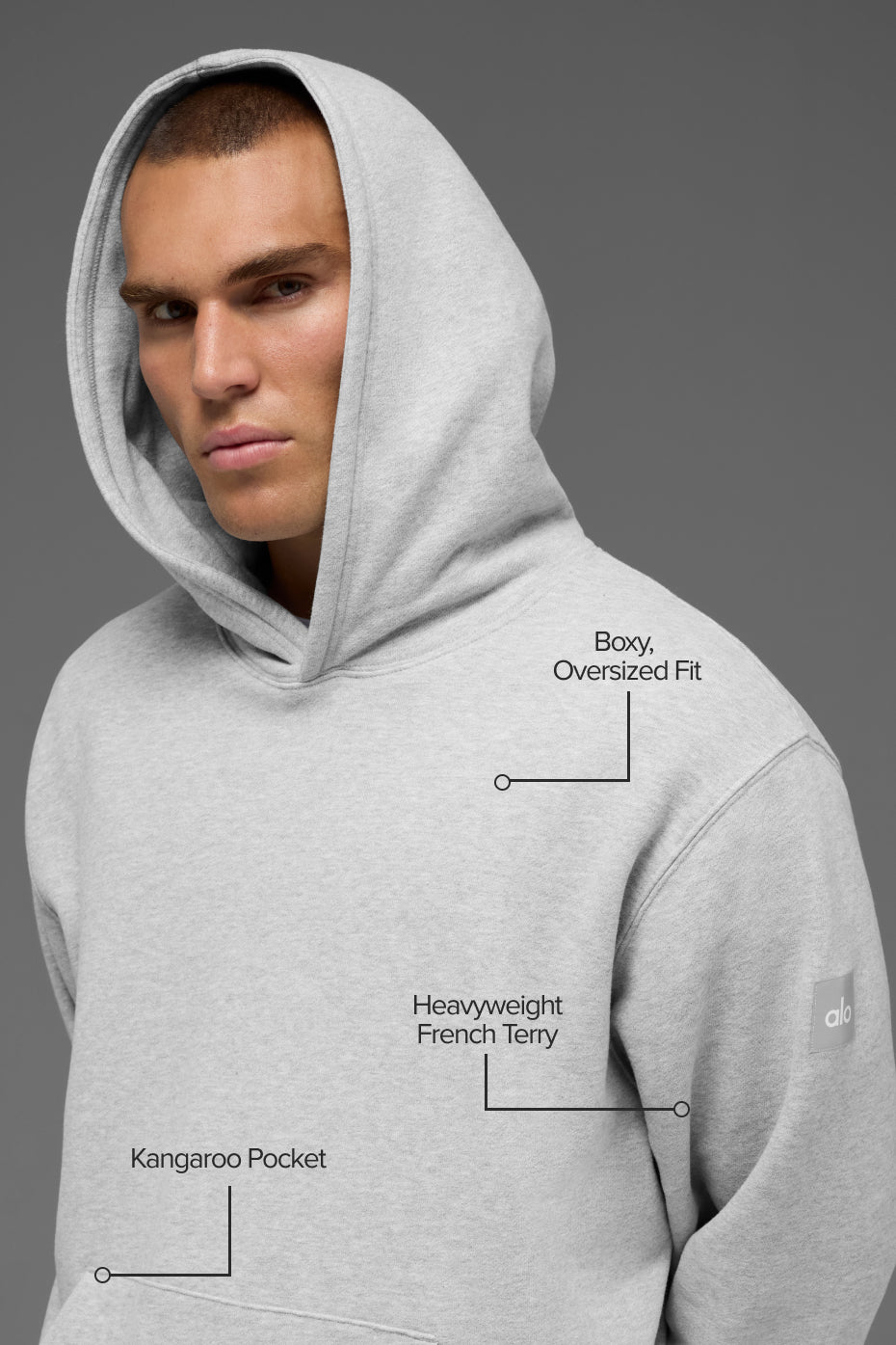 Renown Heavy Weight Hoodie - Athletic Heather Grey--1