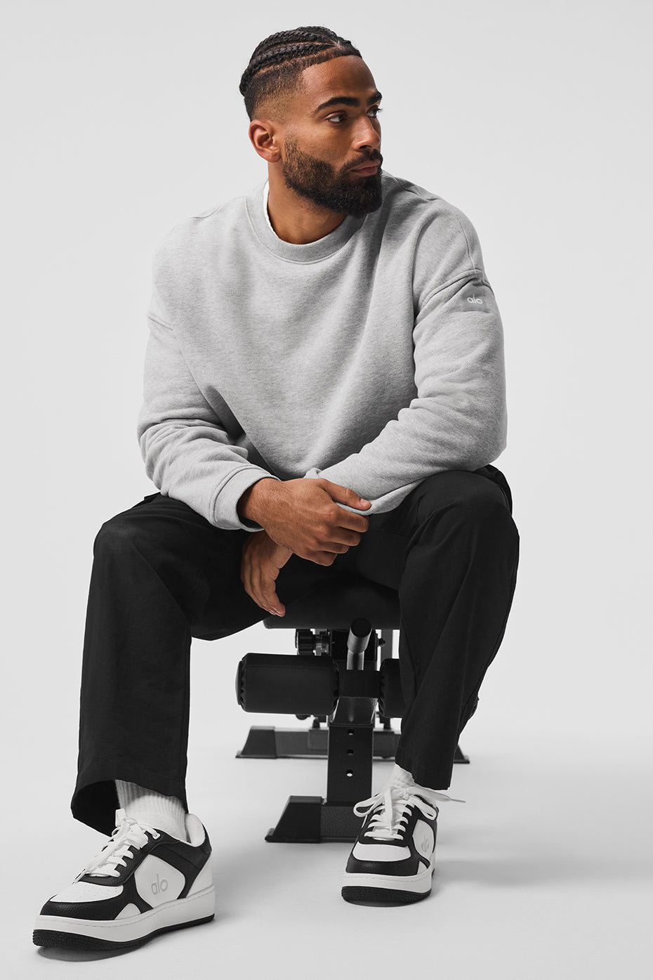 Renown Heavy Weight Crew Neck Pullover - Athletic Heather Grey--3