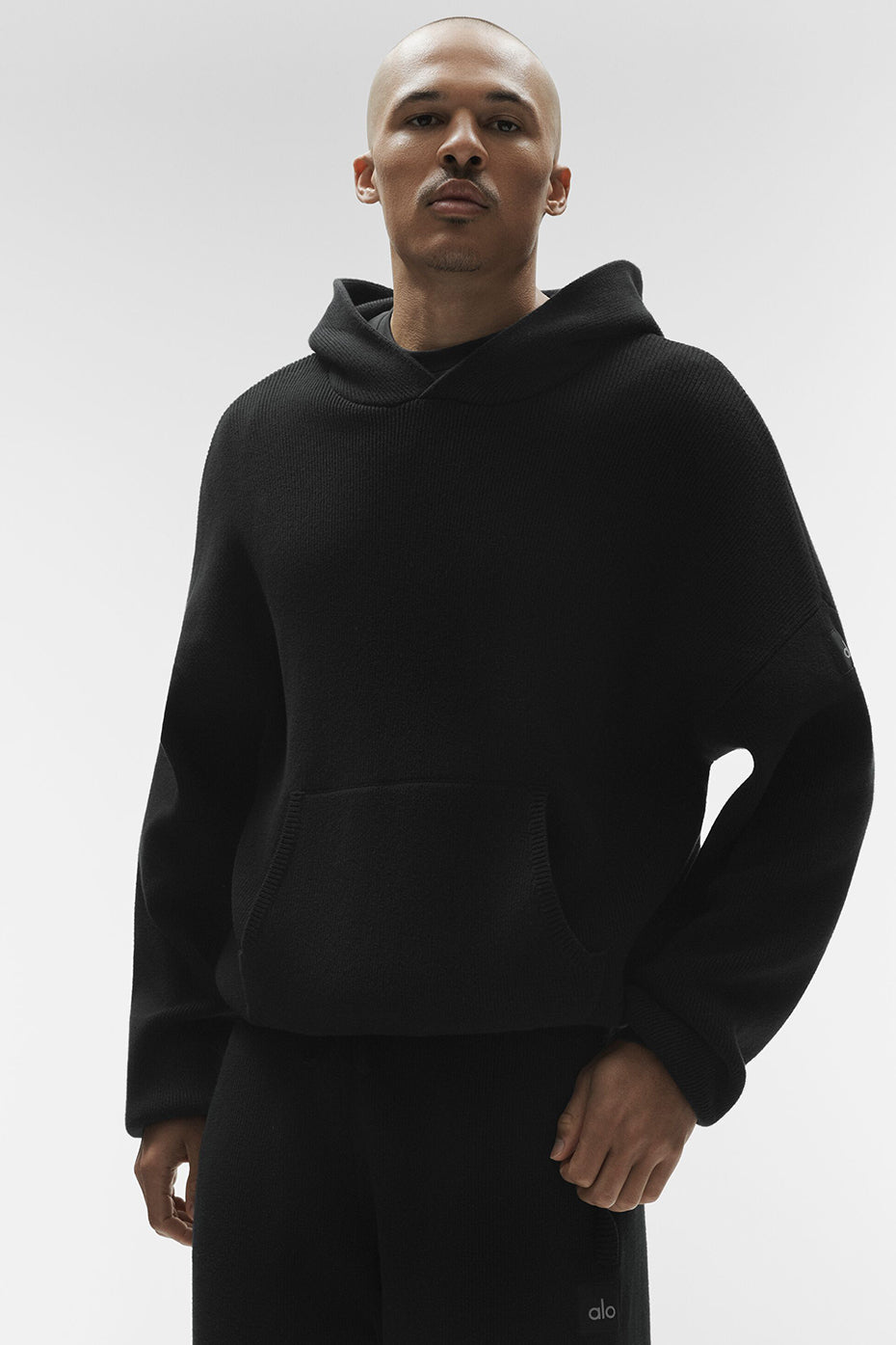 Scholar Hooded Sweater - Black--0