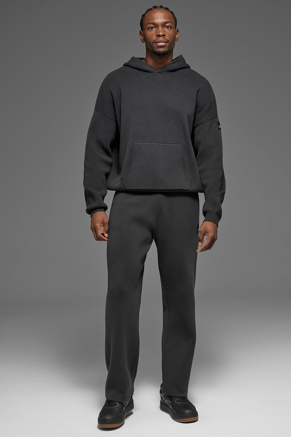 Scholar Hooded Sweater - Anthracite--5