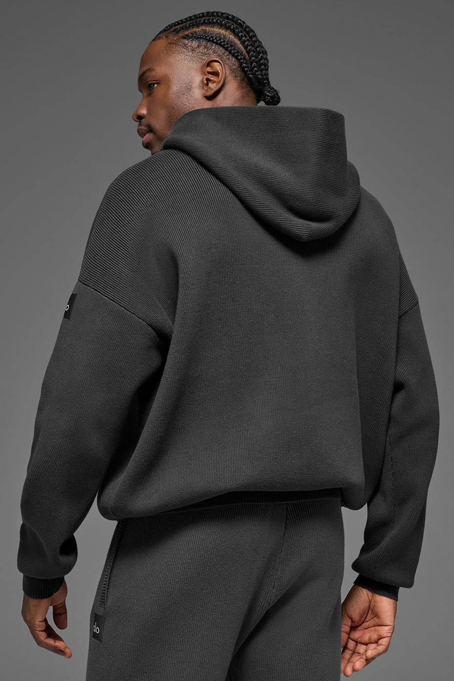 Scholar Hooded Sweater - Anthracite--2