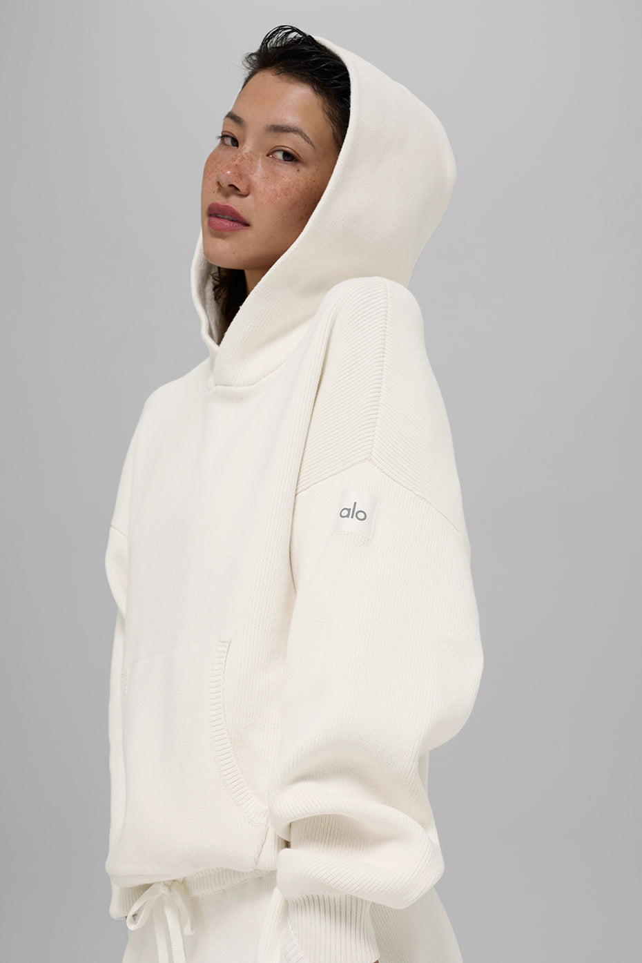 Scholar Hooded Sweater - Ivory--2