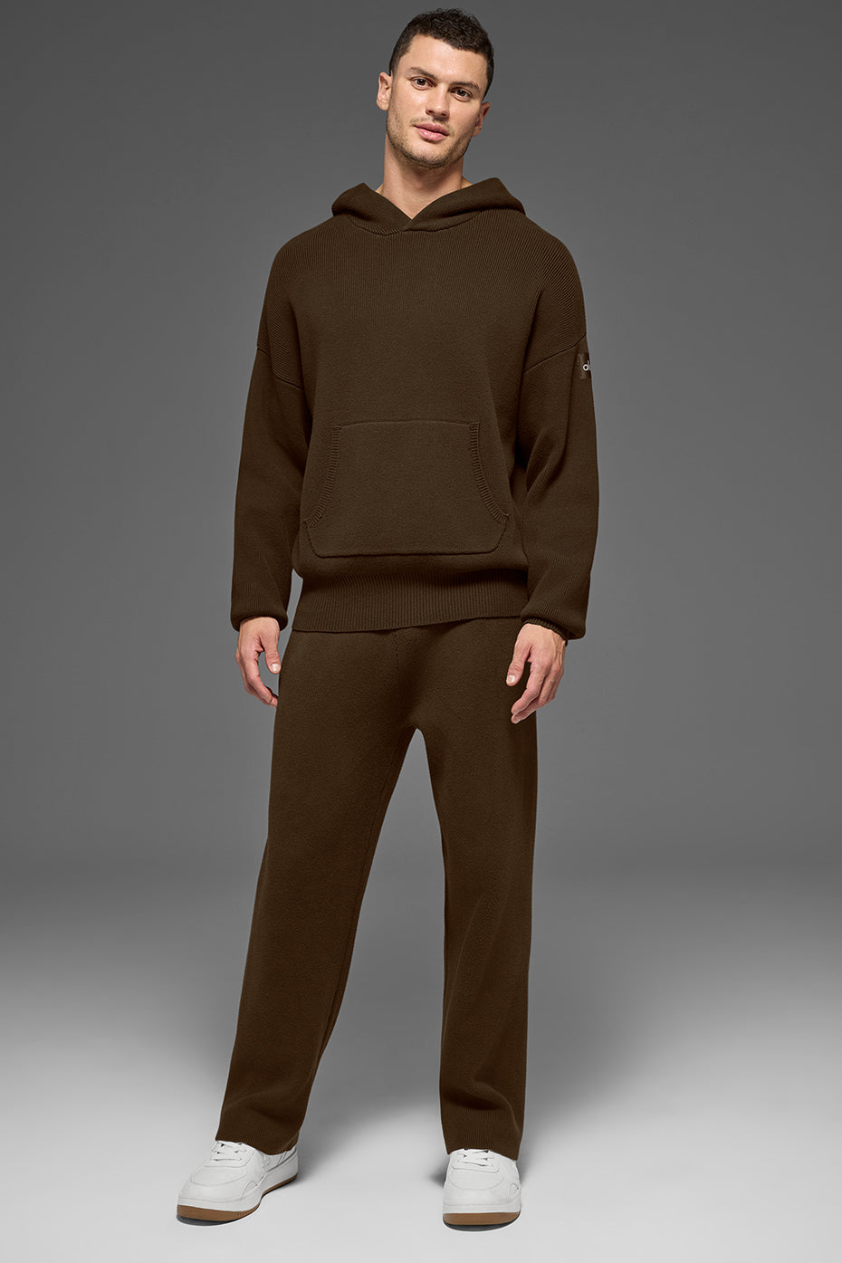 Scholar Hooded Sweater - Espresso--0